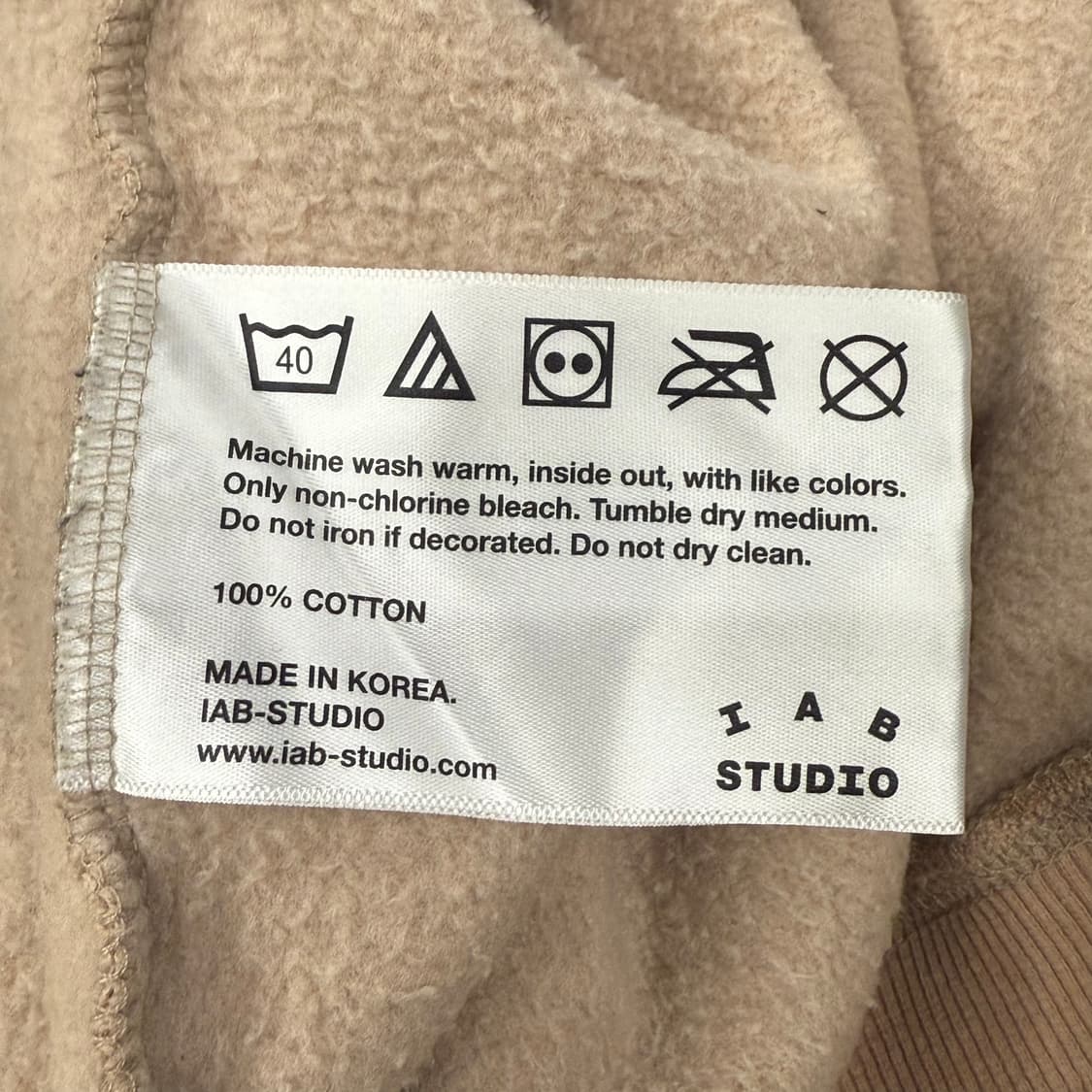 아이앱 베이지 후드티  상품이미지6