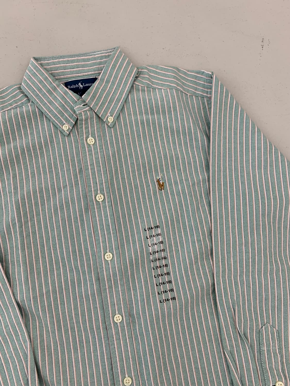 폴로 랄프로렌 보이즈 긴팔 셔츠 L(14-16) 상품이미지6