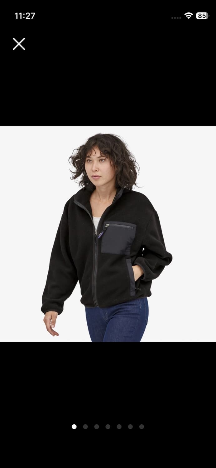 파타고니아 신칠라 풀집업 블랙 상품이미지2