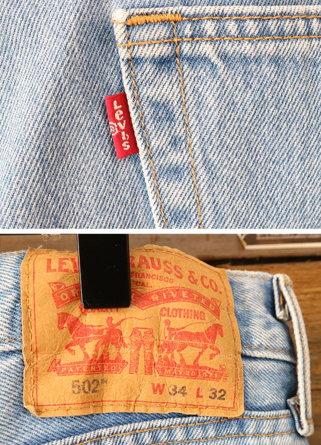 LEVIS ALTERED 502 패치워크 카펜터 데님  34-35 상품이미지5