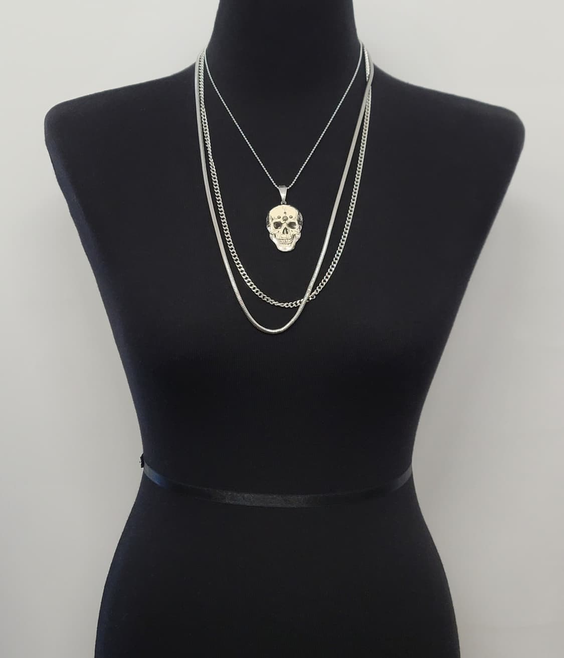 스컬 해골 빈티지목걸이 상품이미지3