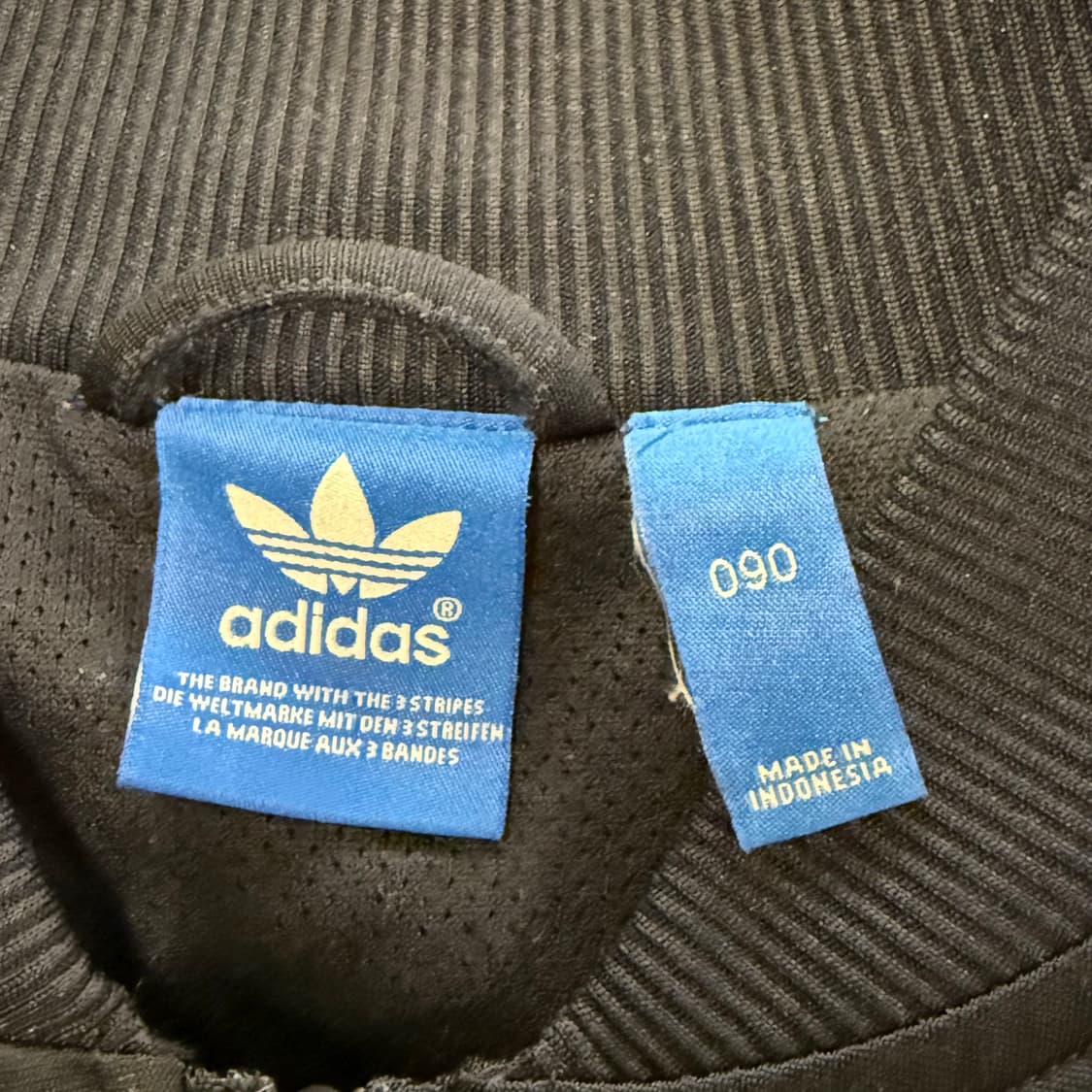 아디다스 호피 백로고 네이비 화이트 트랙탑 져지 상품이미지6