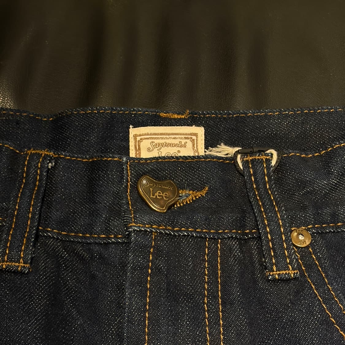 Lee 플라워 자수 데님 팬츠 상품이미지7