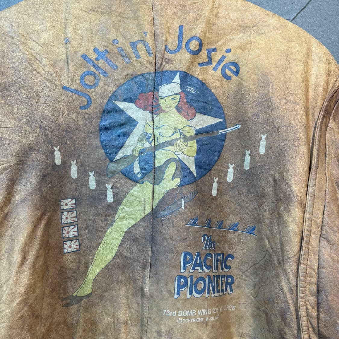 [40] VINTAGE 빈티지 밀리터리 가죽 자켓 상품이미지2