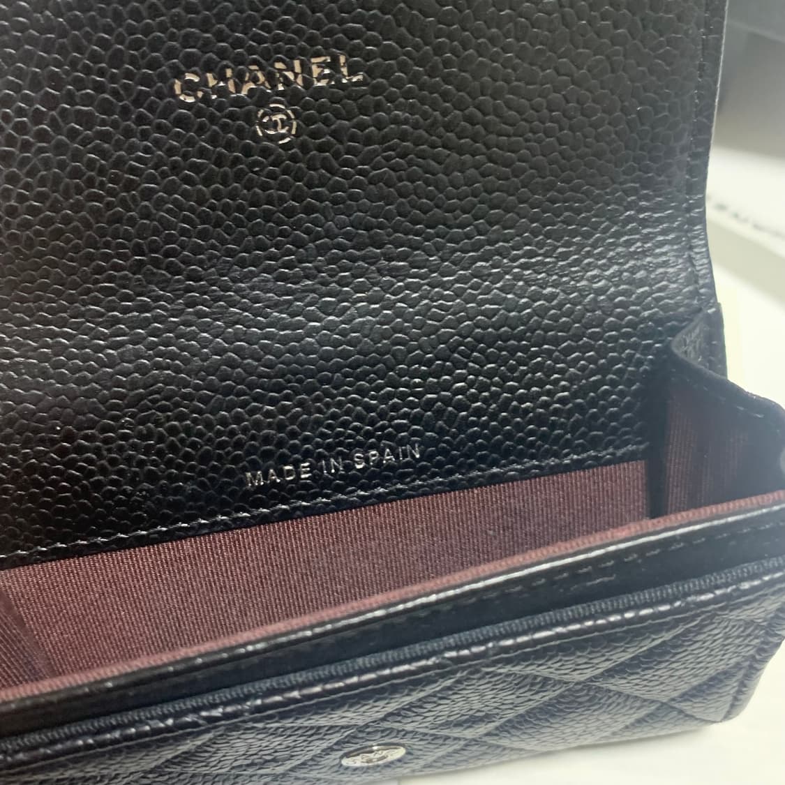 샤넬 클래식 캐비어 카드지갑 은장 똑딱이 클똑 상품이미지8