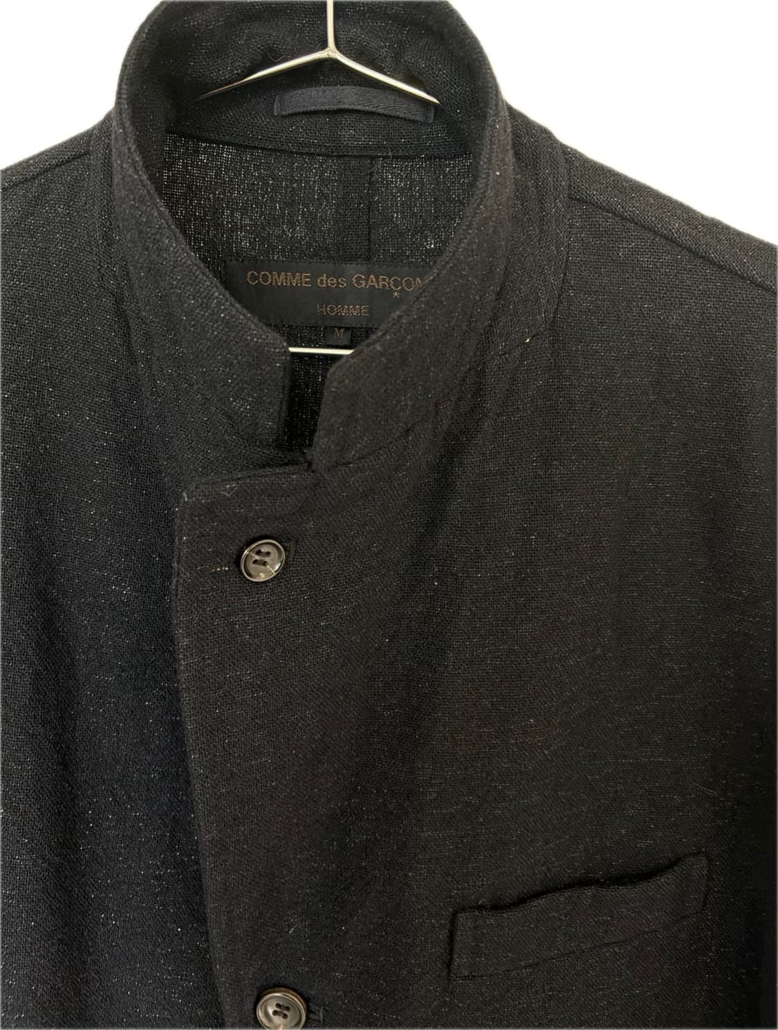 꼼데가르송 다나카 옴므(田中オム) 울 자켓 AD2002 상품이미지4