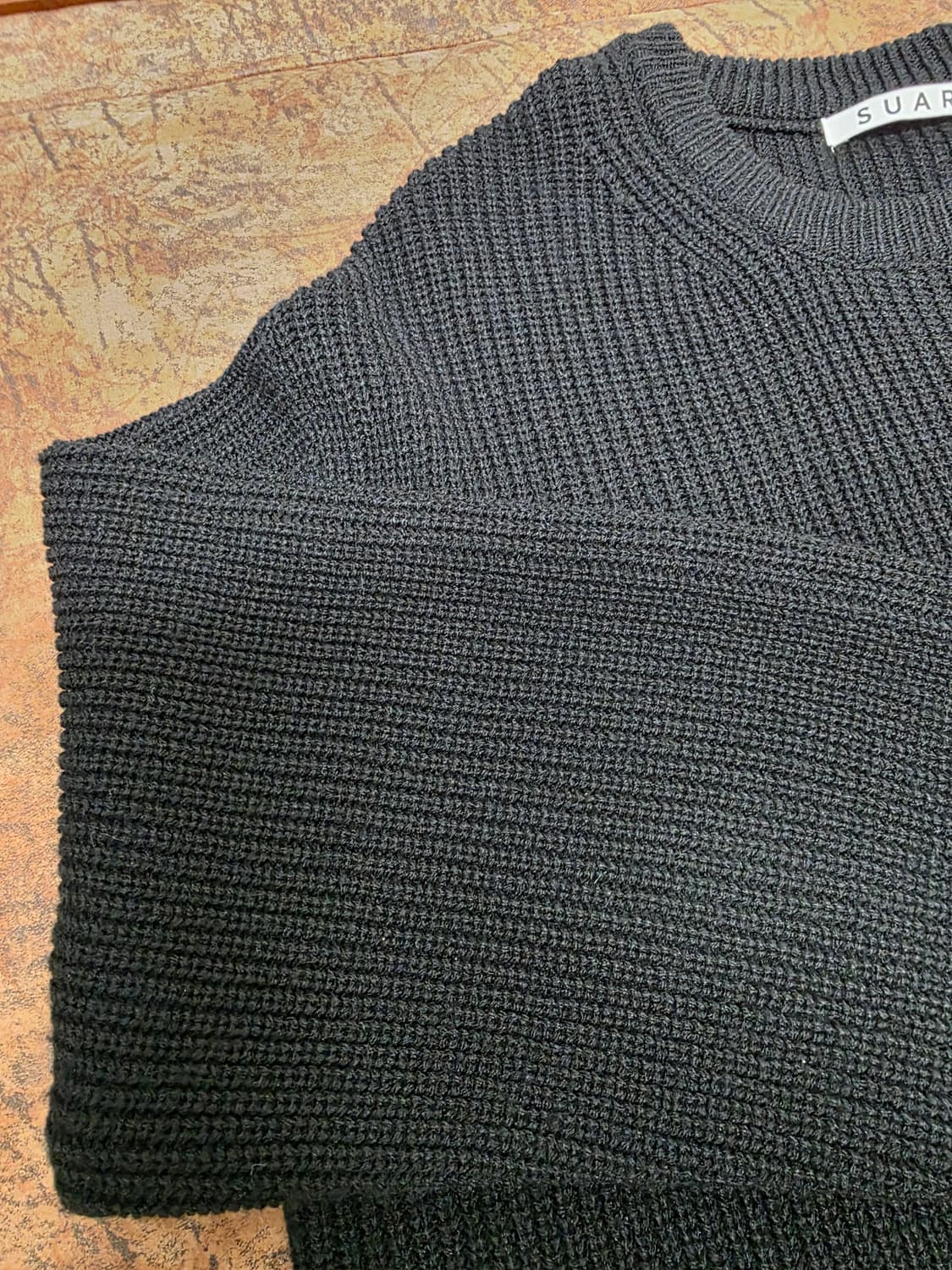 수아레 워셔블 하찌 니트 블랙 L 상품이미지3