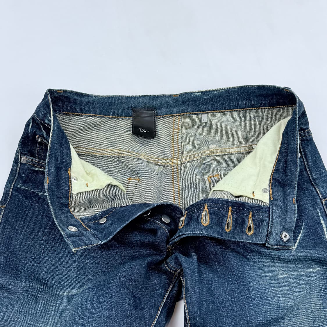 디올 00s 에디슬리먼 데님팬츠 상품이미지3