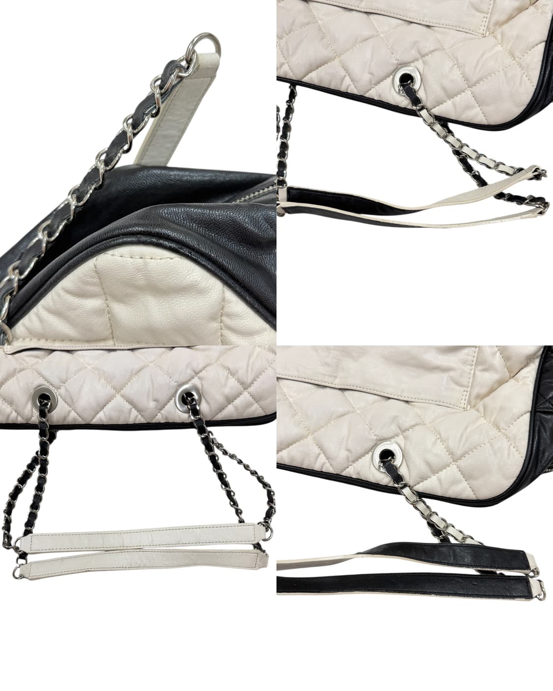 마뗑킴 빅 퀄팅백 가방 아이보리 상품이미지10