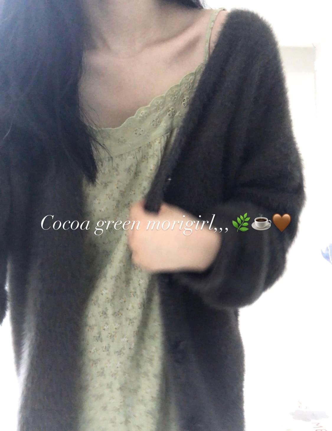 코코아그린 모리걸 원피스 가디건 코디세트 상품이미지1