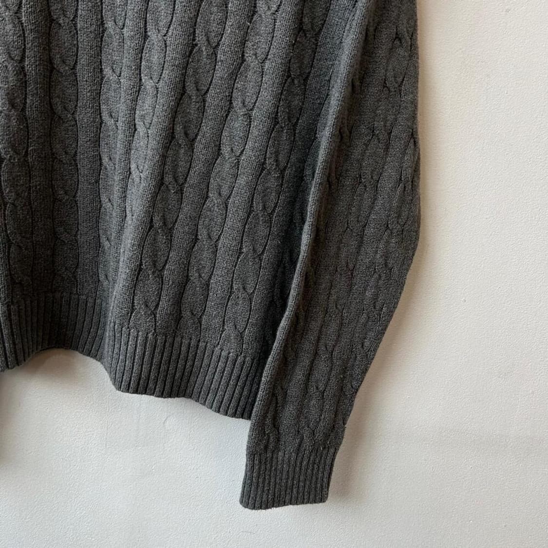 9681 - 폴로 랄프로렌 그레이 꽈배기 니트 상품이미지5