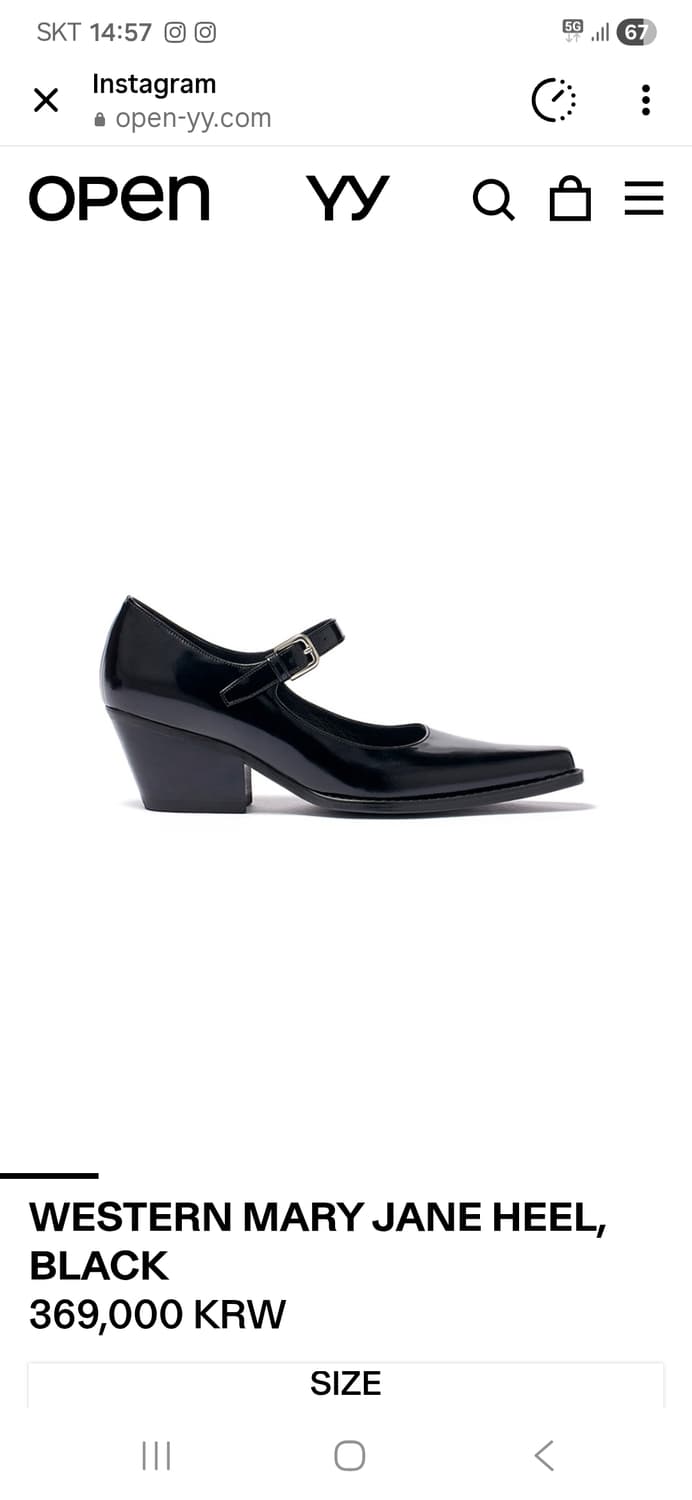 오픈와이와이 웨스턴 메리제인 힐 230 상품이미지2