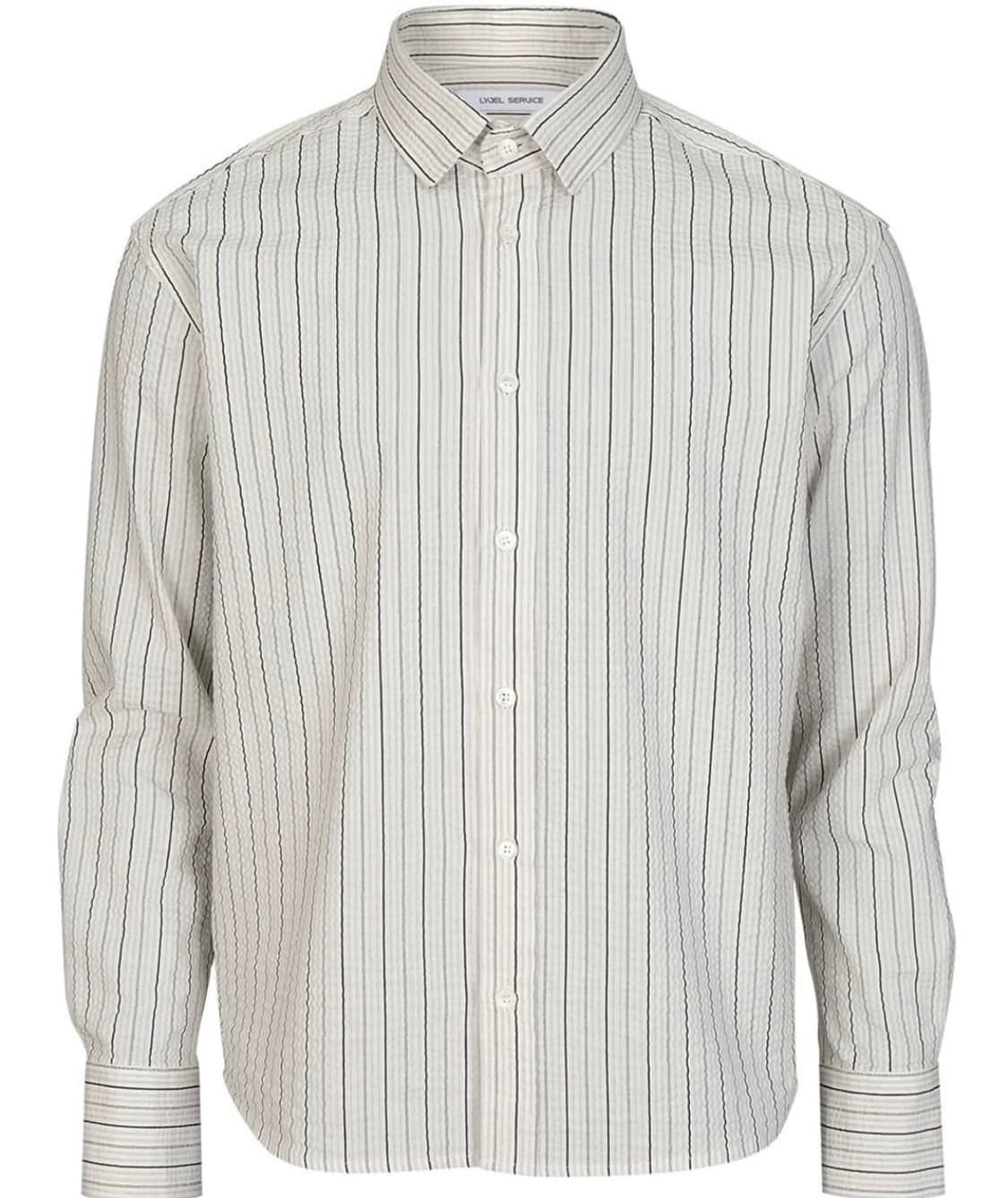 [1] 리젤서비스 스트라이프 크롭셔츠 상품이미지5