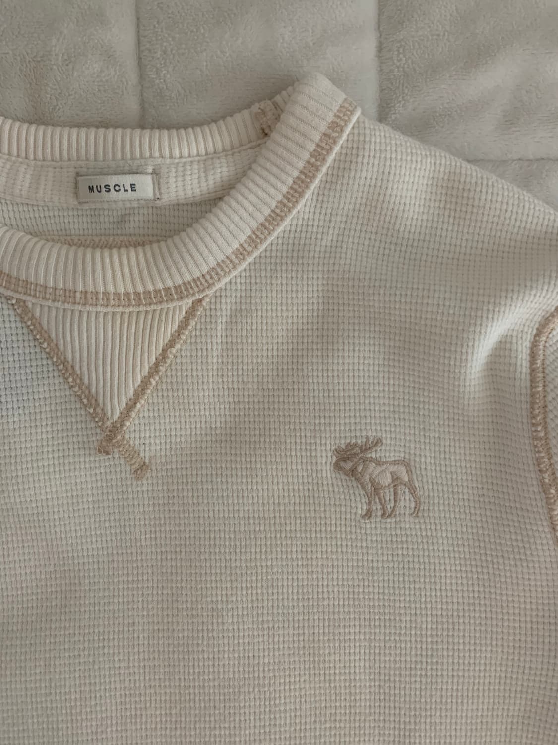 아베크롬비 로고 와플 롱슬리브 티셔츠 상품이미지2