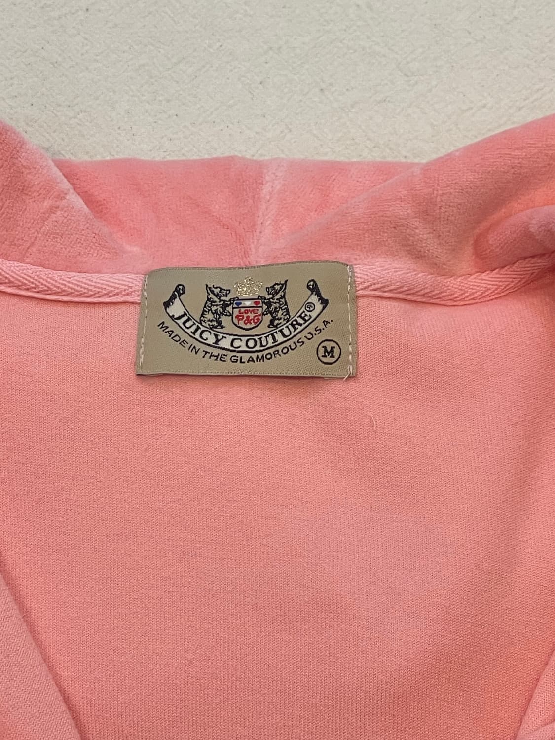 쥬시꾸뛰르 y2k 벨벳후드집업 상품이미지2