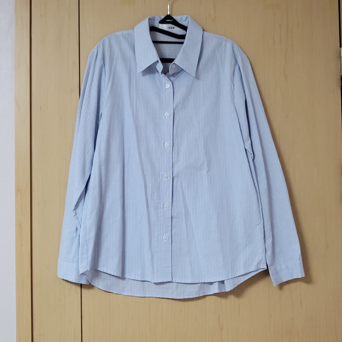 새상품) 업타운홀릭 제작 hour 블루 스트라이프 셔츠 상품이미지6