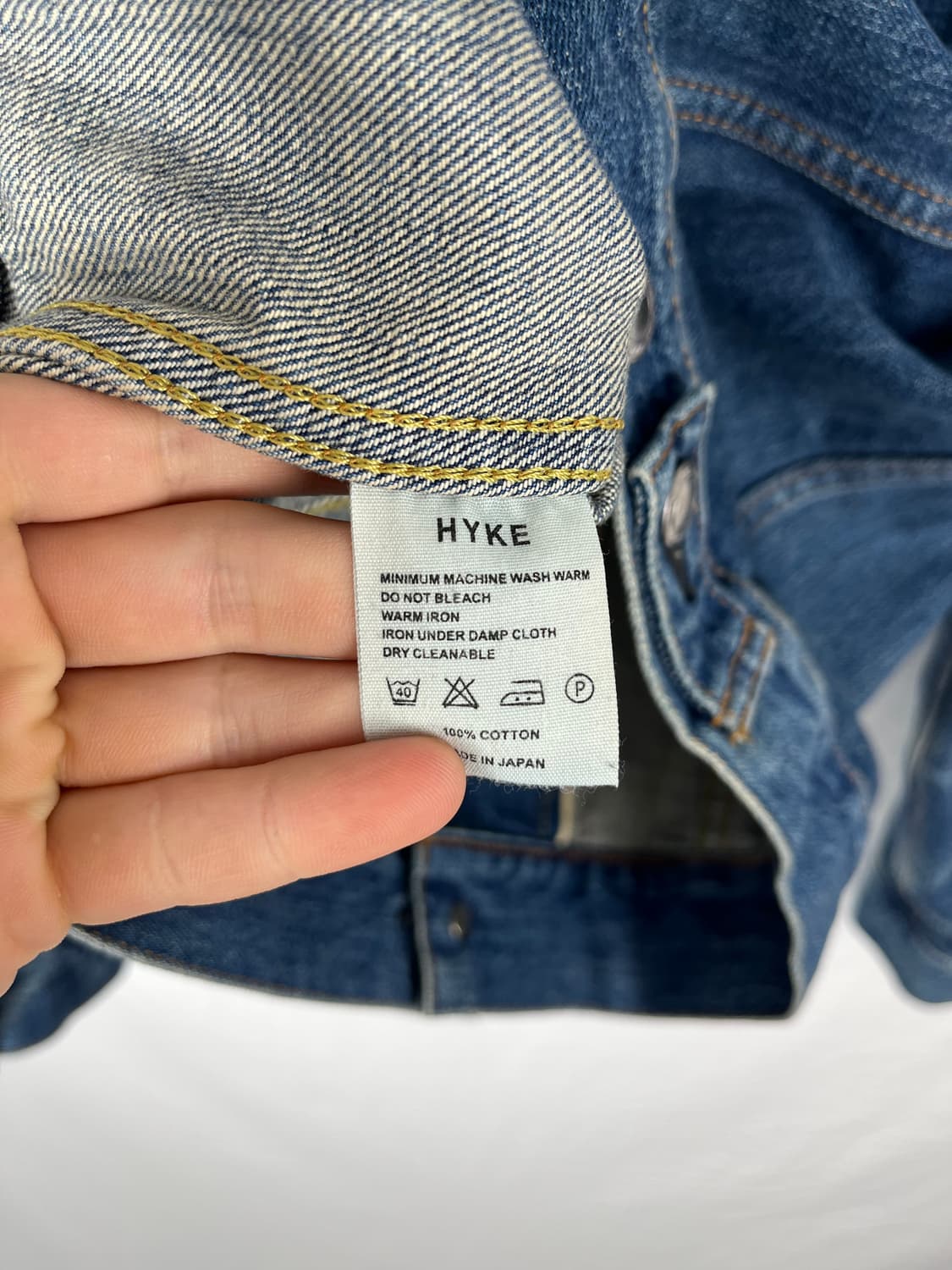 Hyke (Made in Japan) 데님 자켓  상품이미지9