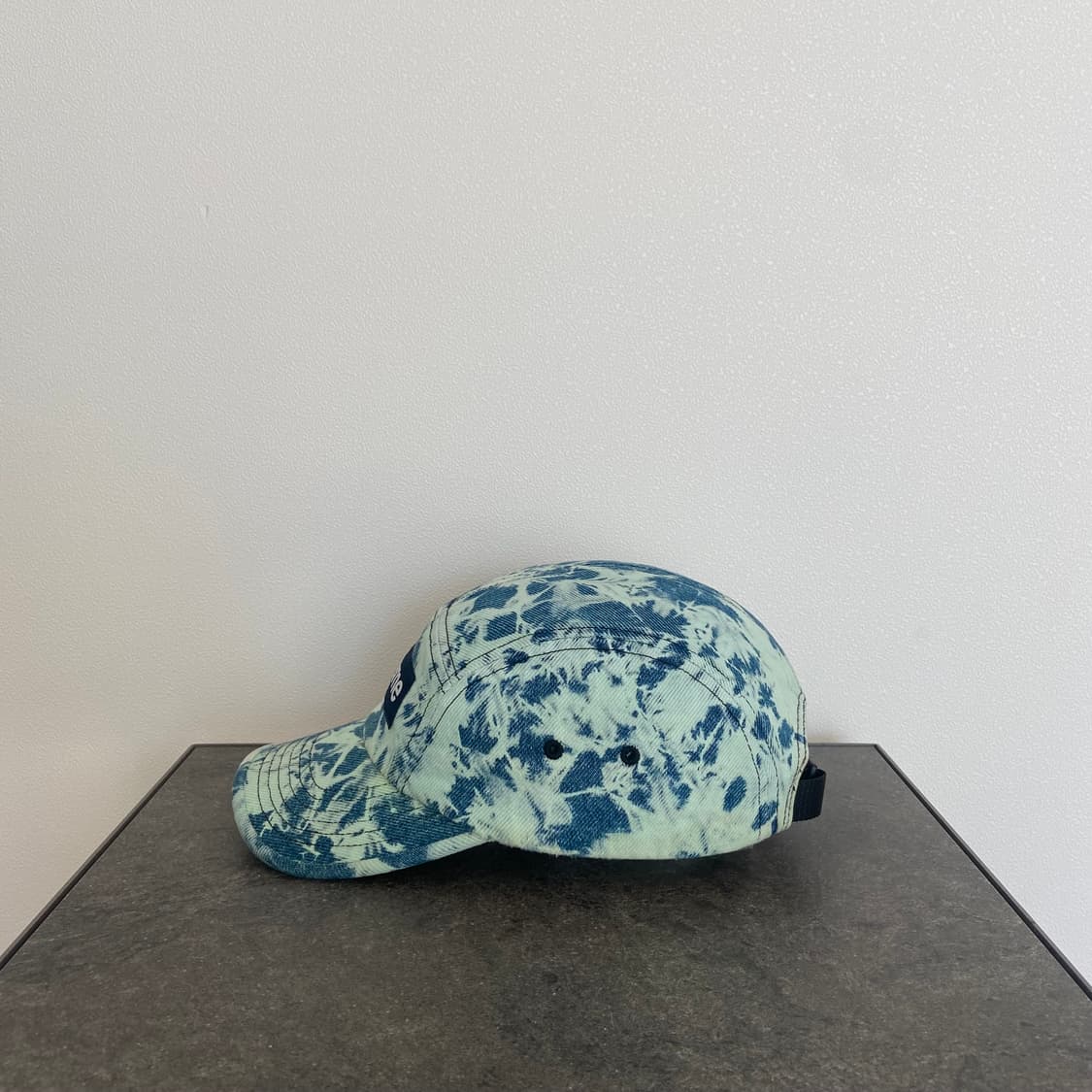 슈프림 데님 다이드 그린 박스로고 캠프캡 모자 22FW 상품이미지3