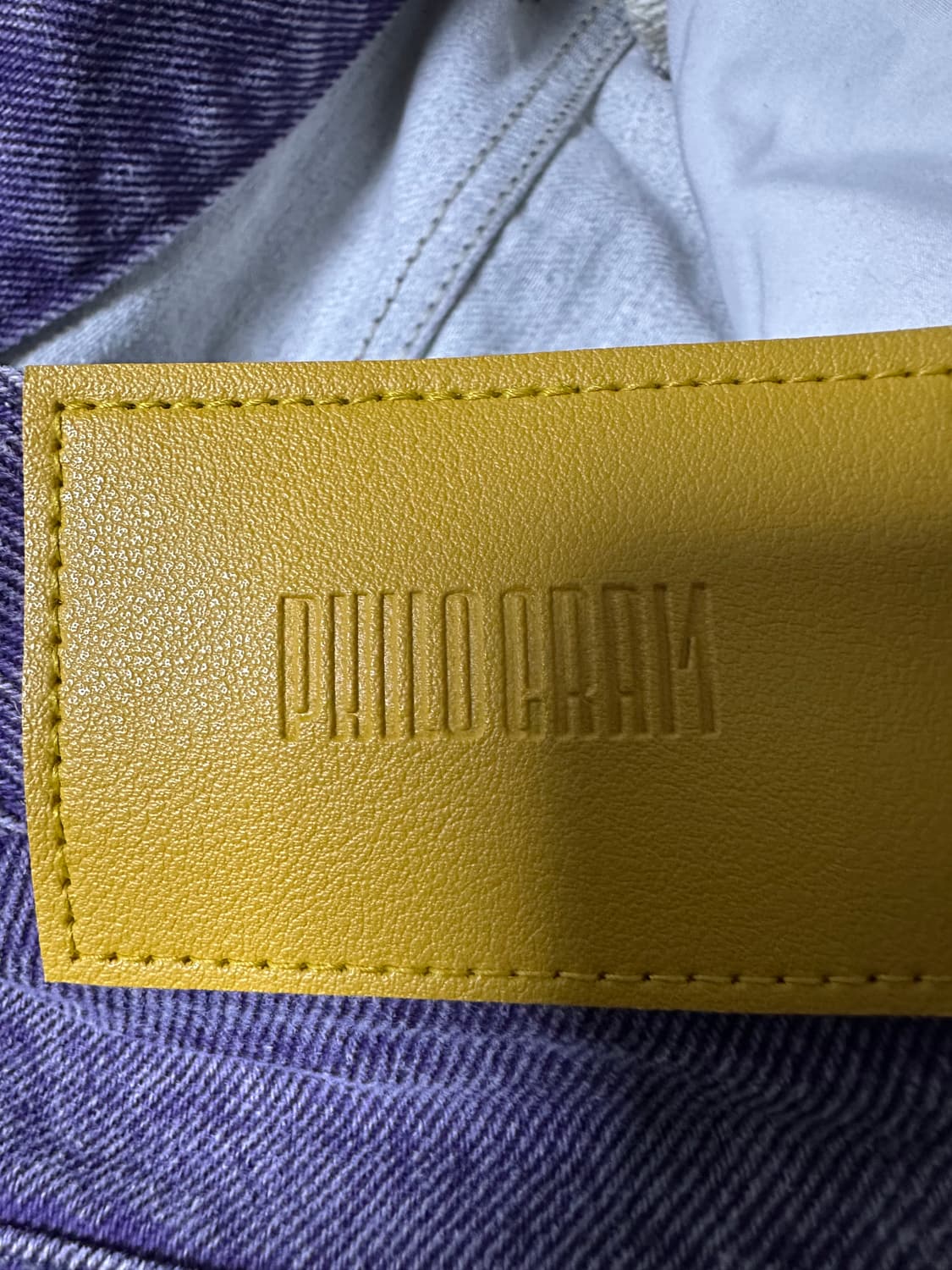 워싱 퍼플 데님 팬츠 상품이미지5