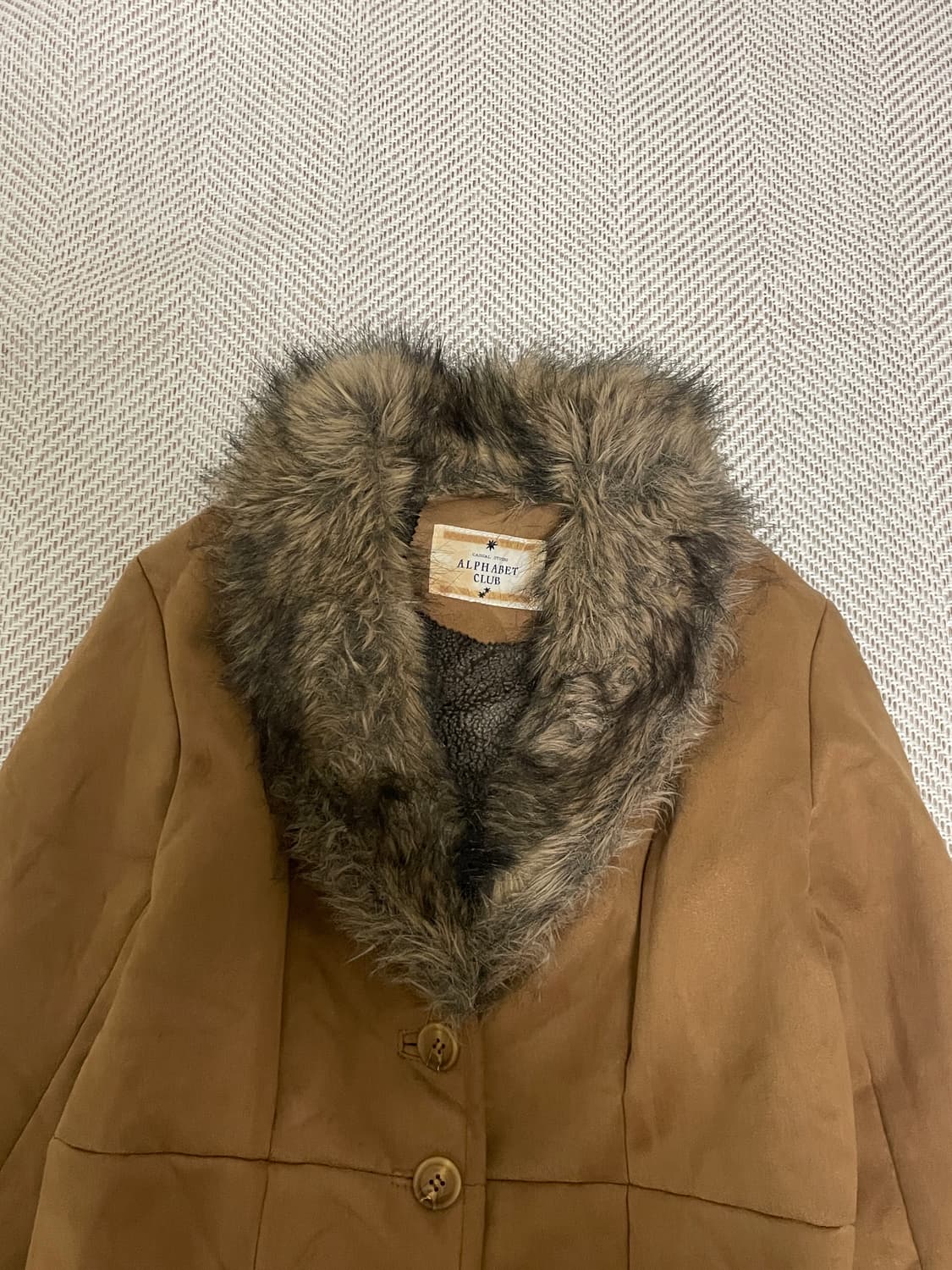 ALPHABET CLUB 퍼 카라 시어링 자켓 J03291 상품이미지3