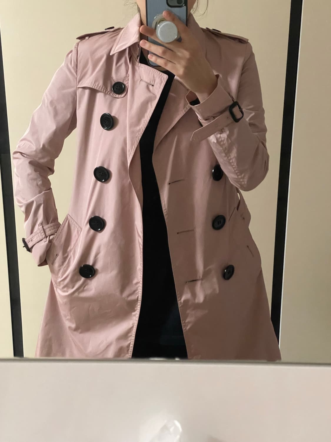 버버리 트렌치 핑크 상품이미지1
