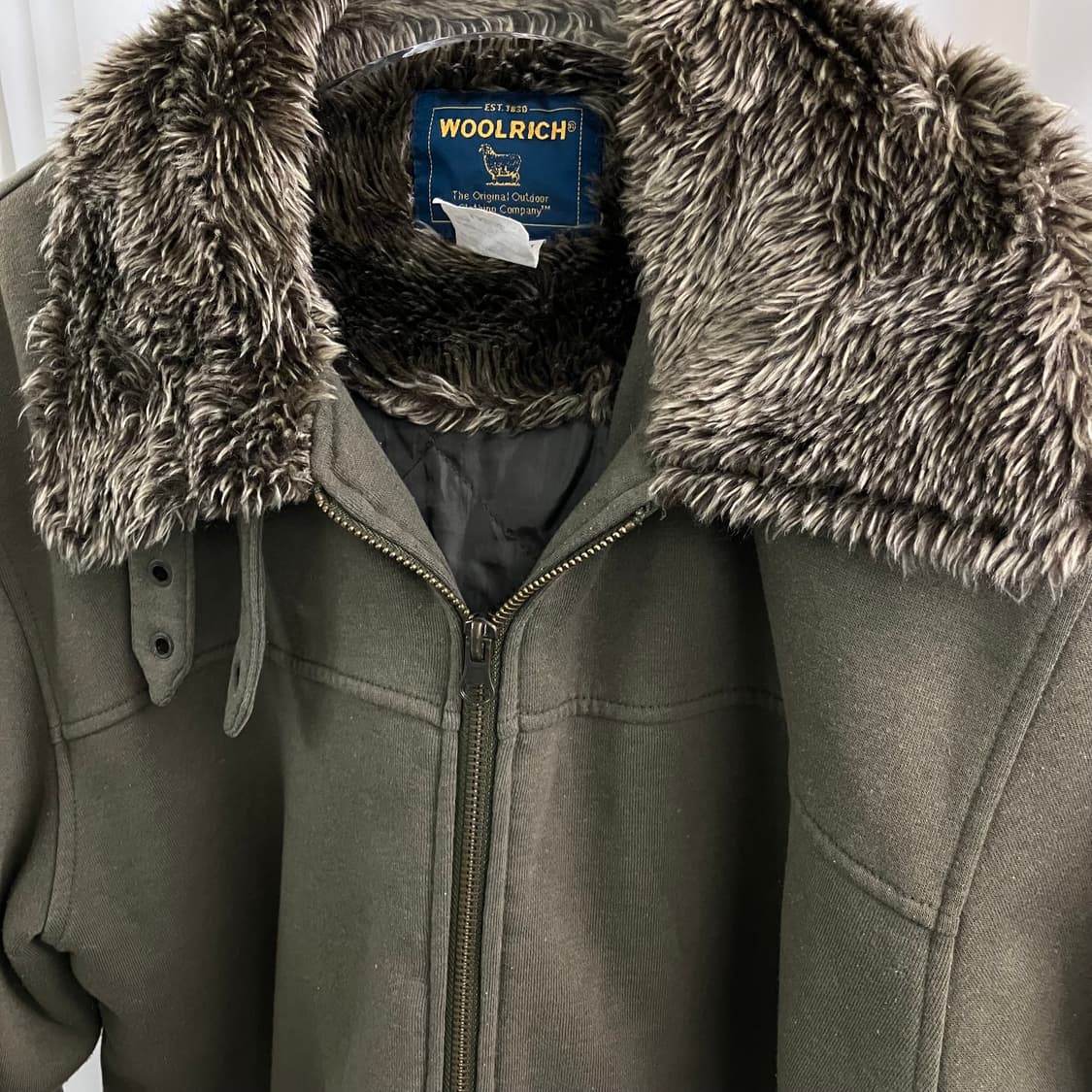 울리치 카키 코튼 퍼 자켓 L 상품이미지4