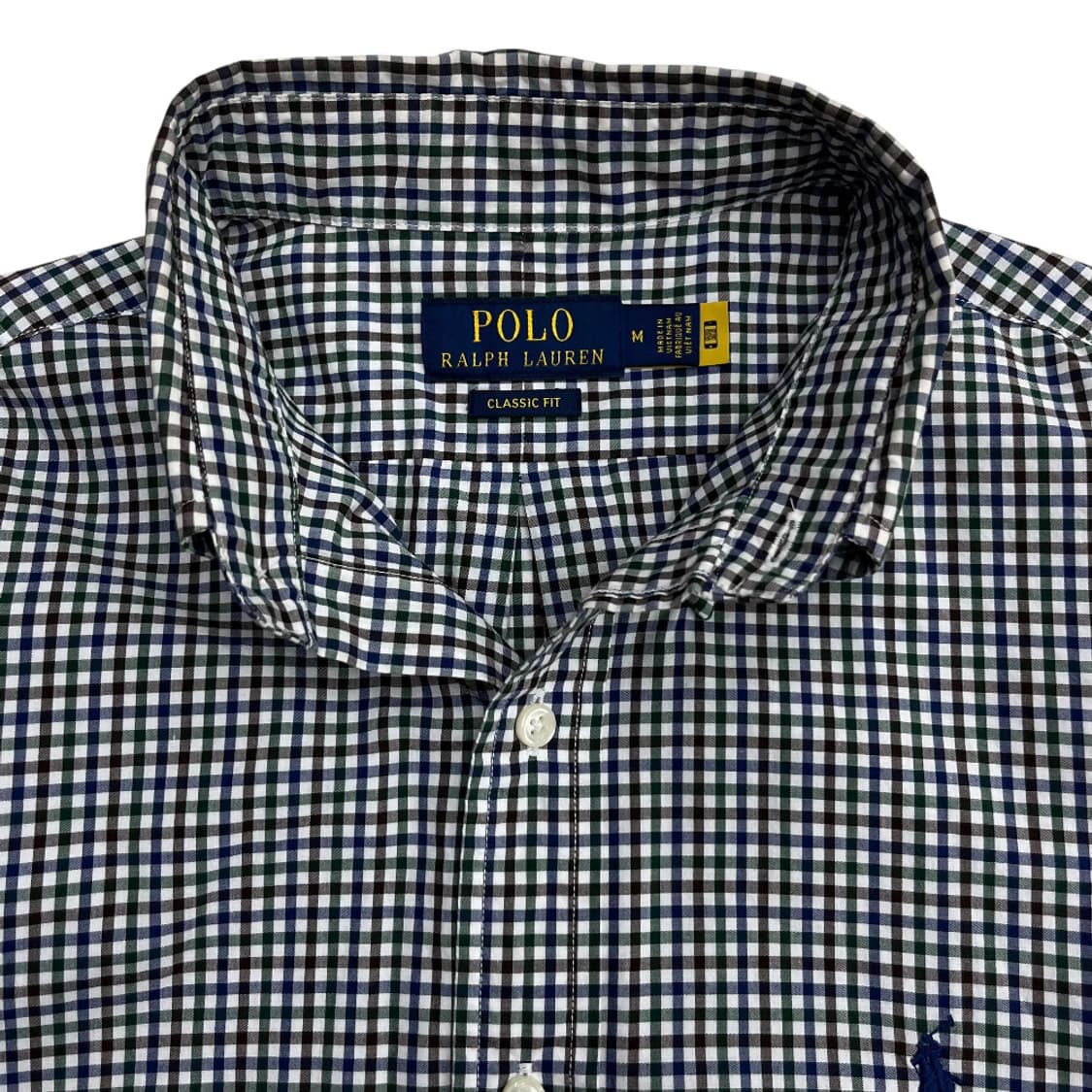 폴로 랄프로렌 네이비포니 고방체크 셔츠 M 상품이미지5