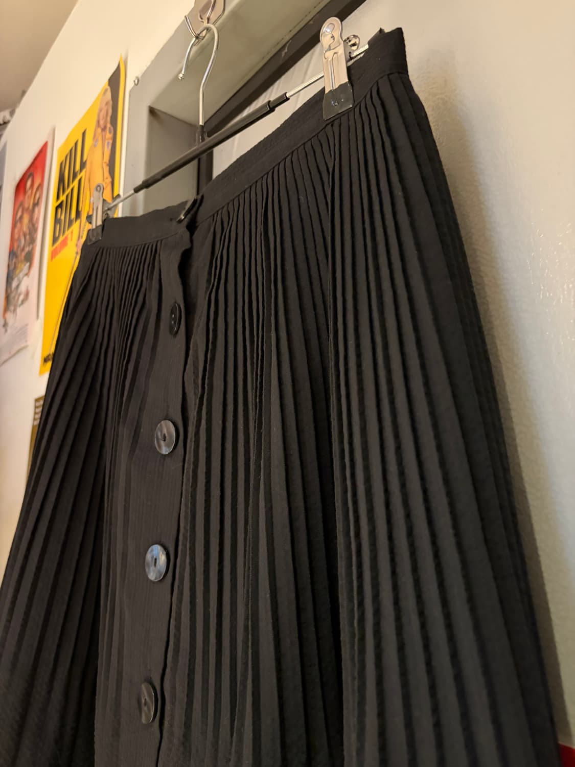 버튼다운 플리츠 스커트 상품이미지3