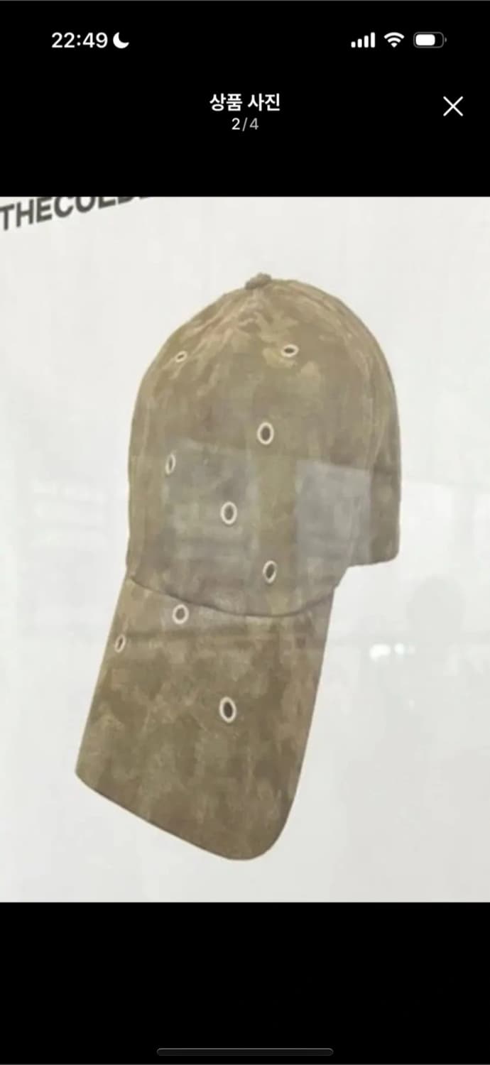 더콜디스트모먼트 TCM 아일렛 카키 모자 캡 상품이미지2