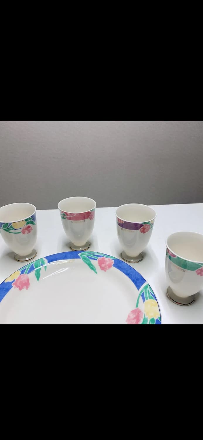 지방시 플라워 그릇 컵 세트 접시 상품이미지5