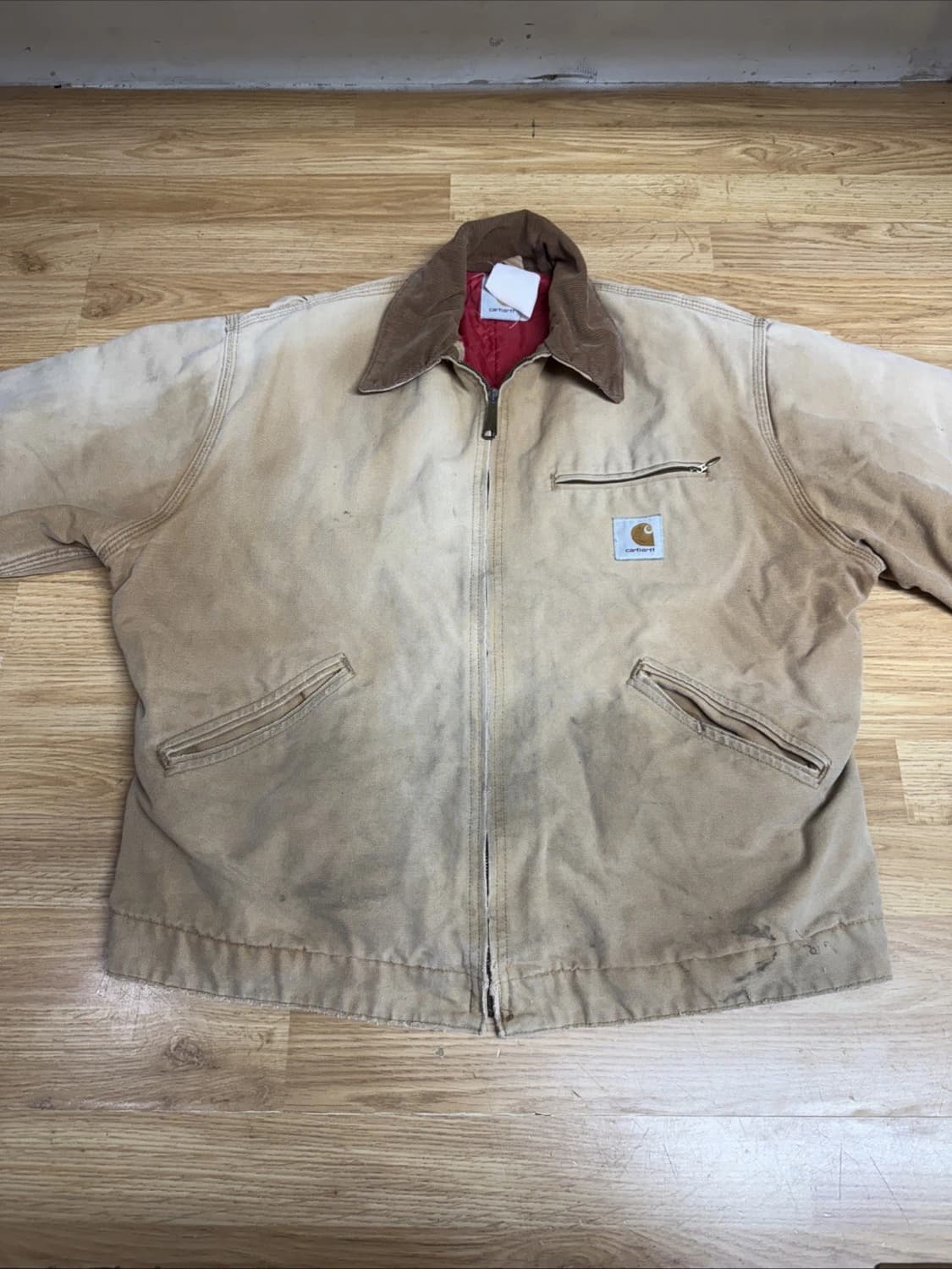 90s 칼하트 디트로이트 자켓 베이지 M 상품이미지2