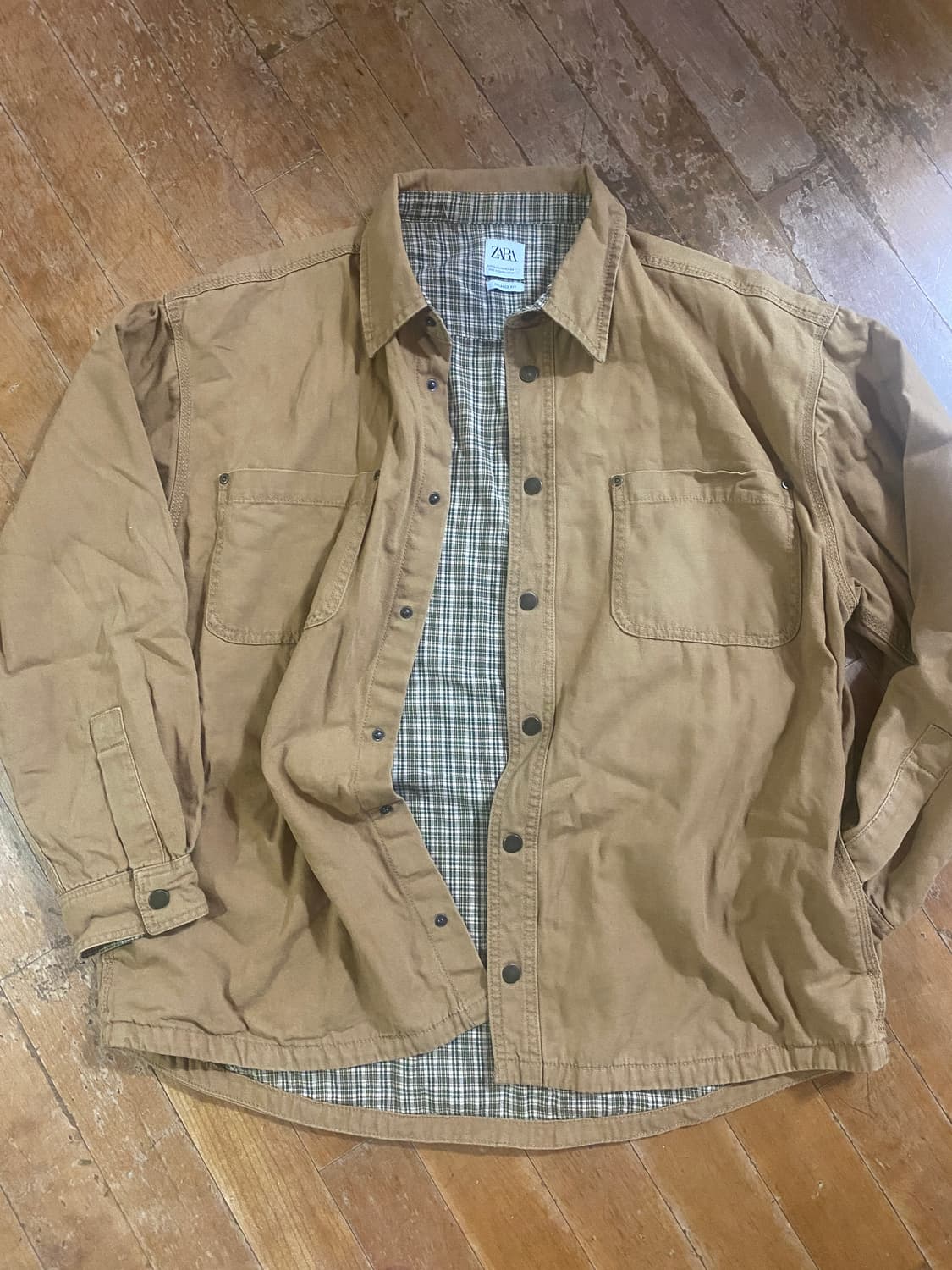 ZARA 워크웨어 아웃도어 자켓 릴렉스핏 XL 상품이미지1