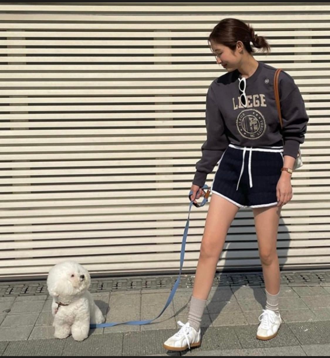 렉토 RECTO LLEGE 리지 로고 맨투맨 스웻셔츠 상품이미지1