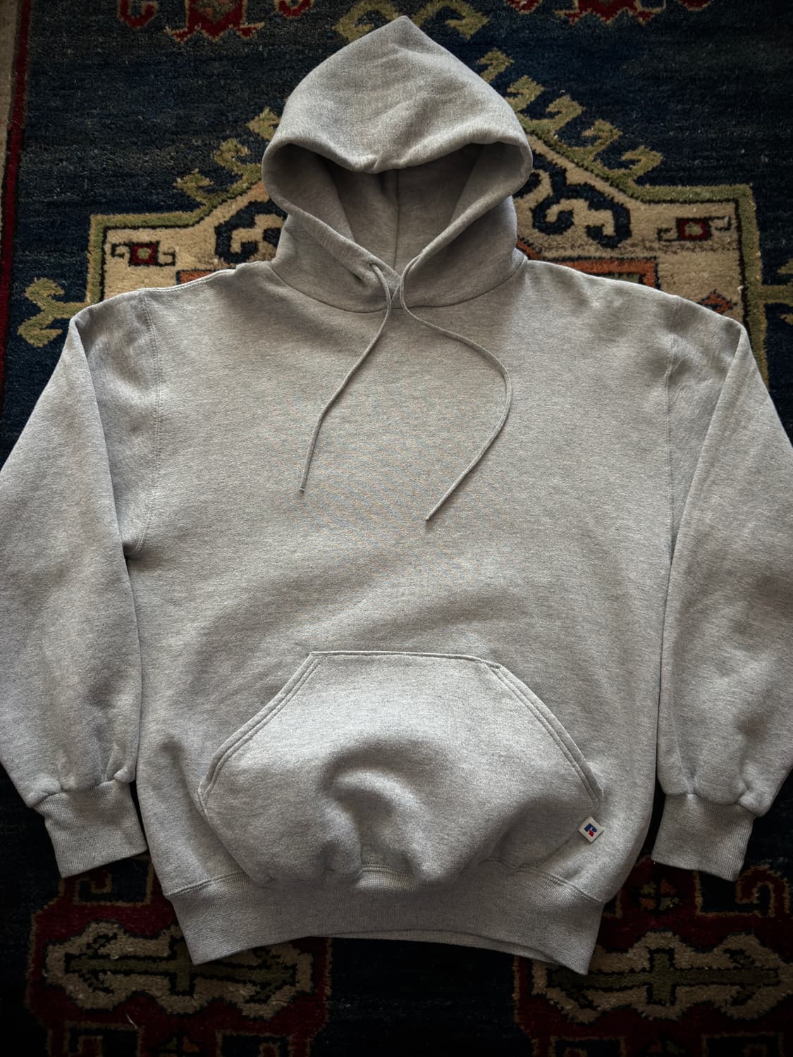 90s USA Russell grey Hoodie 상품이미지3