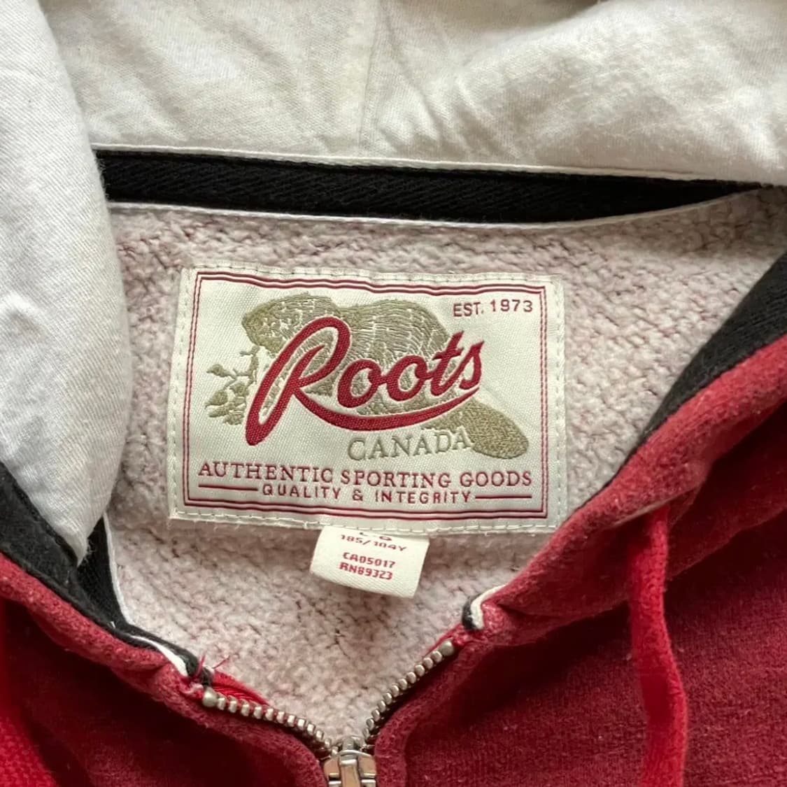 [Vintage] 빈티지 캐나다 후드집업 레드버건디 디엠 어항 상품이미지2