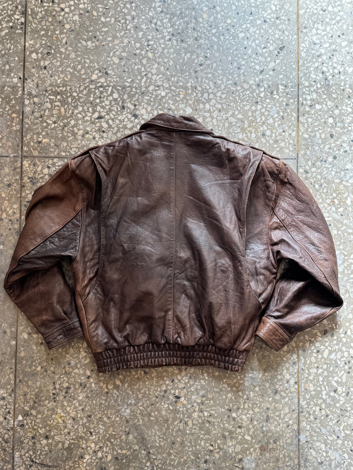 90s 빈티지 램스킨 멀티포켓 봄버자켓(O47) 상품이미지2