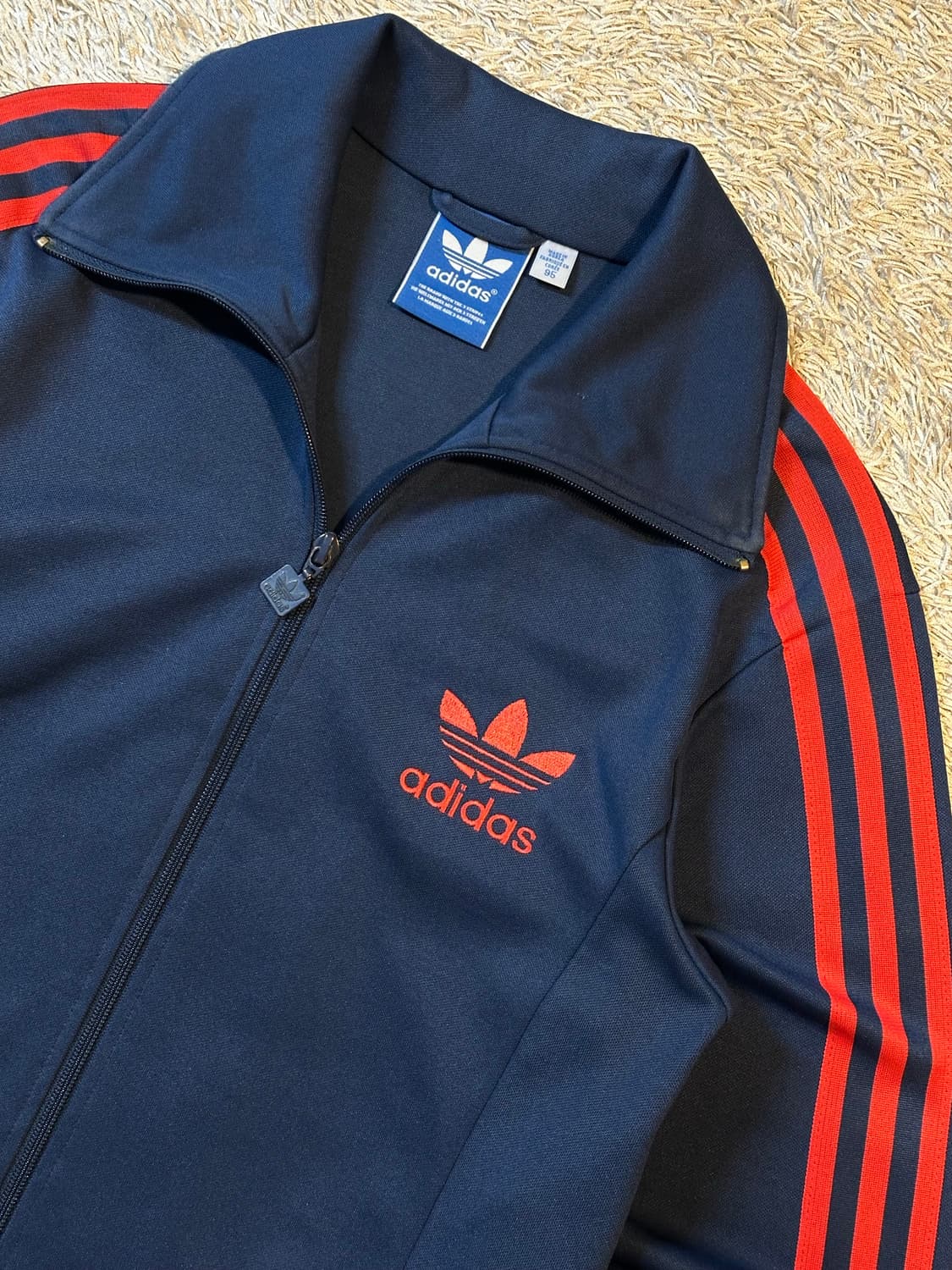 아디다스 ADIDAS 유로파 트랙탑 져지 네이비 레드 상품이미지2