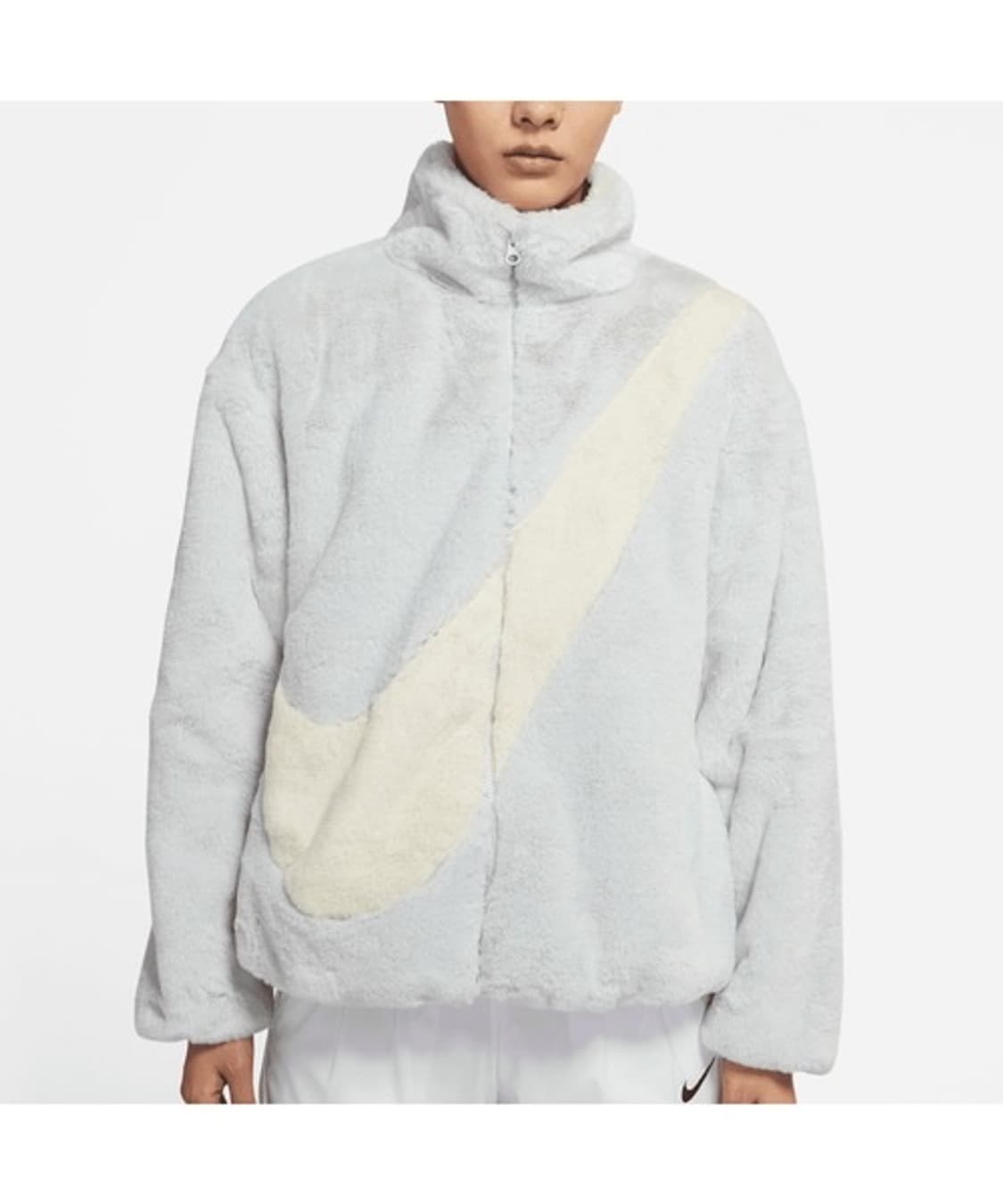 나이키 빅 스우시 쉐르파 플리스 후리스 퍼 자켓 L 상품이미지2