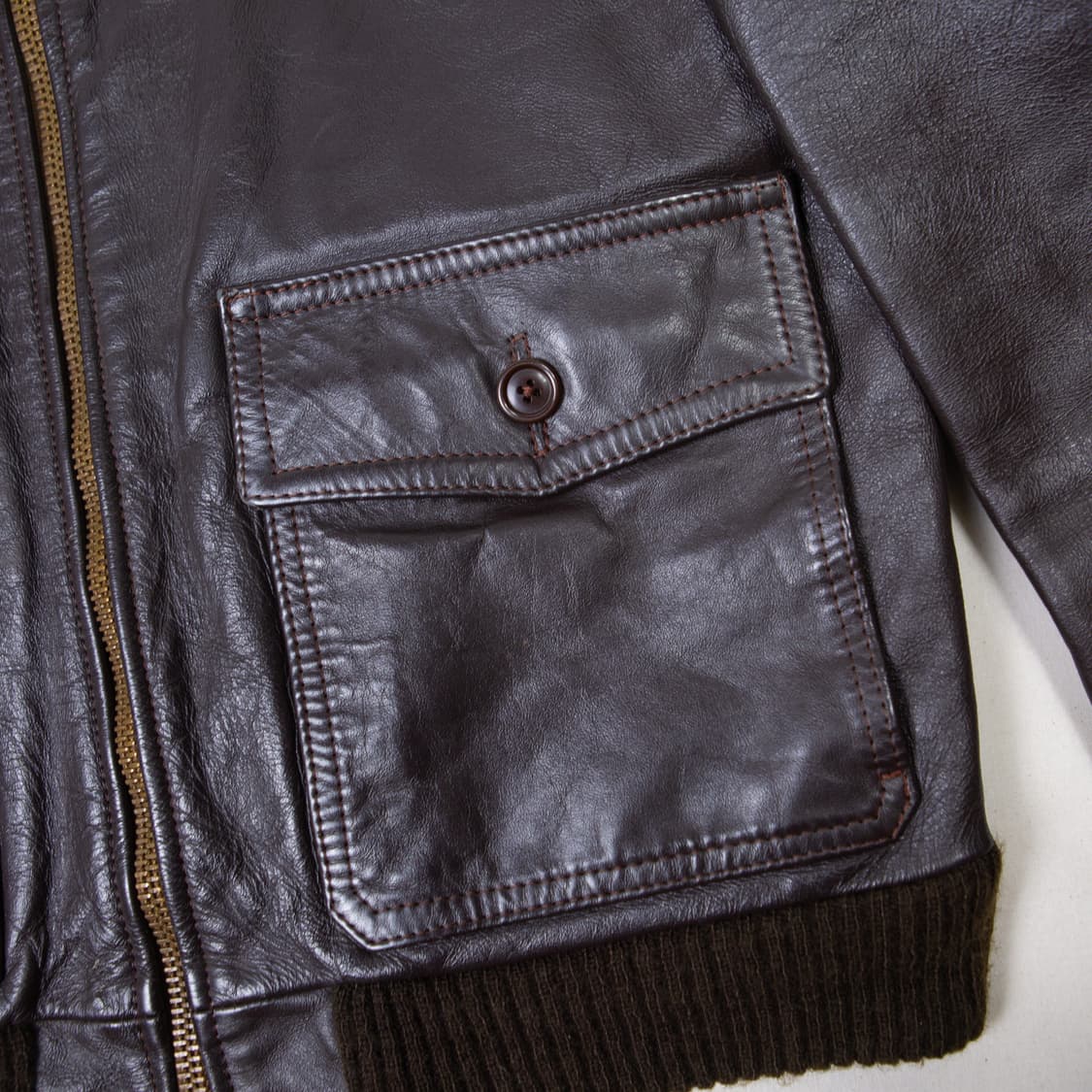 70s G-1 카우 레더 플라이트 자켓 상품이미지4