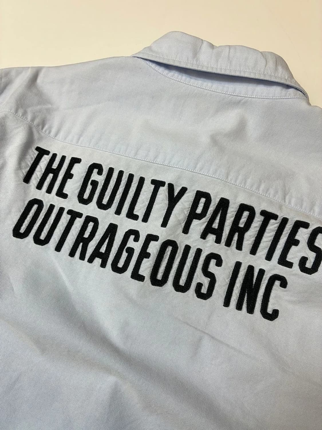 와코마리아 옥스포드 레터 셔츠 PN8365 상품이미지3