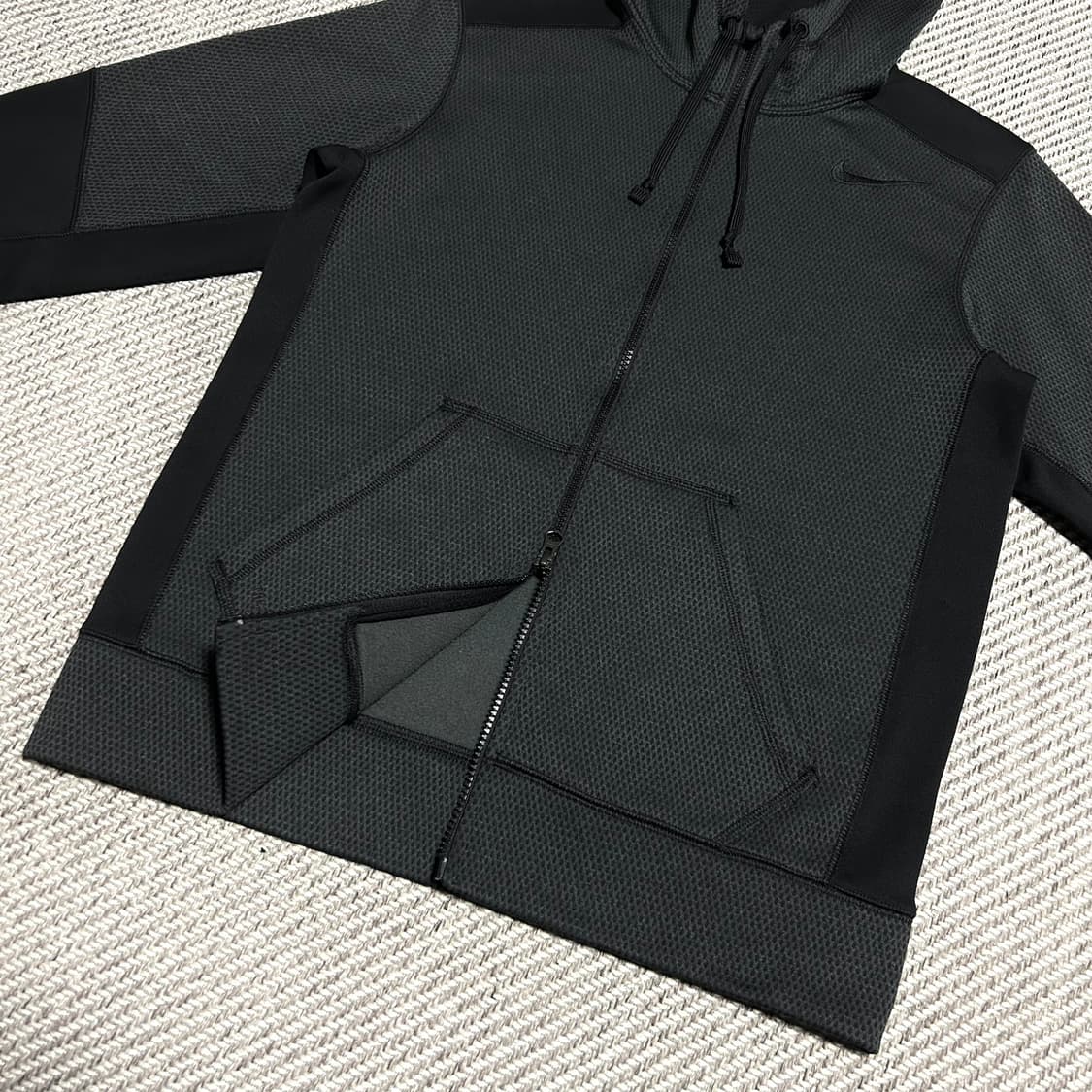 [S] Nike 나이키 기모 챠콜 스우시 후드집업 자켓 상품이미지4