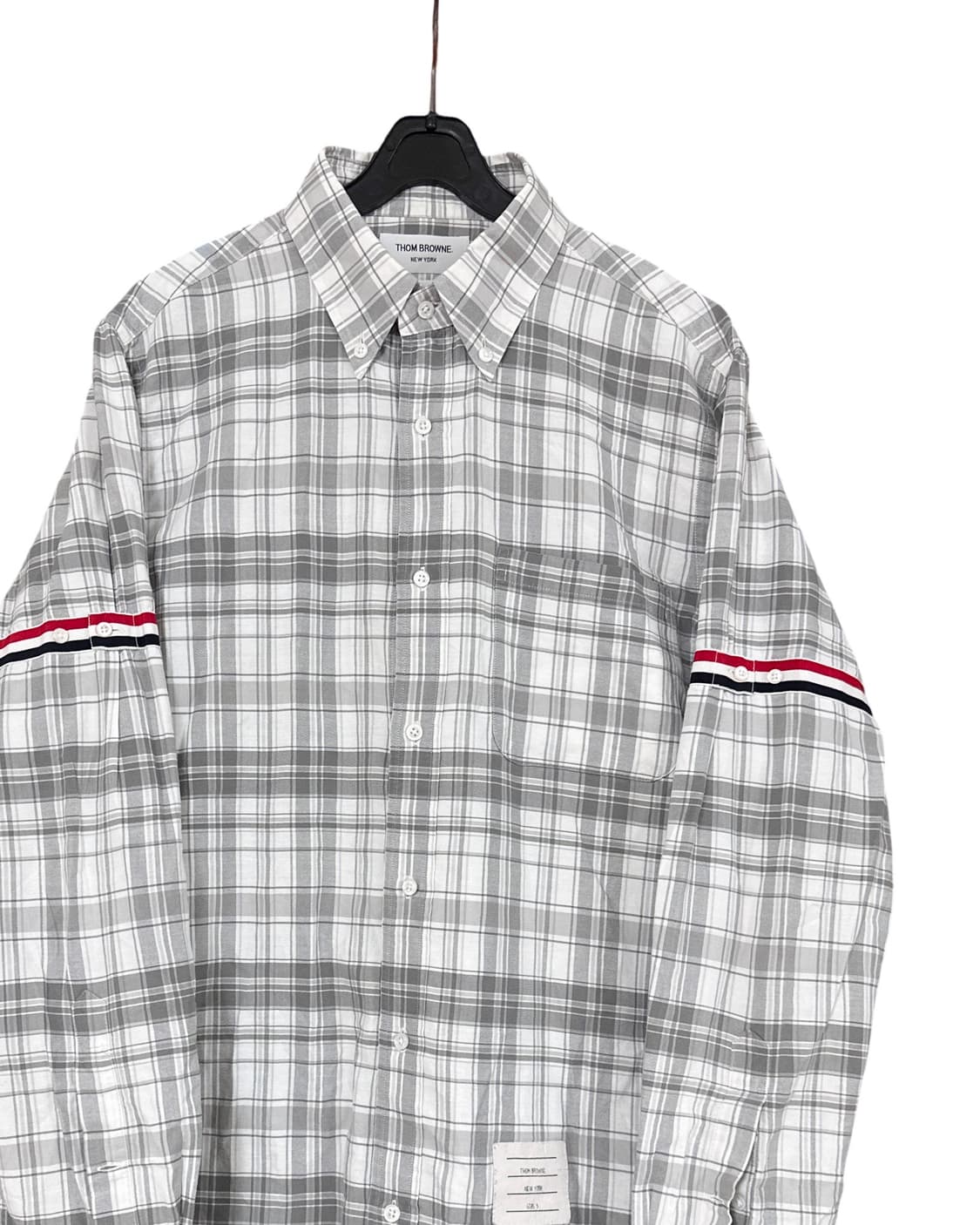 톰브라운 암밴드 체크 셔츠 상품이미지2