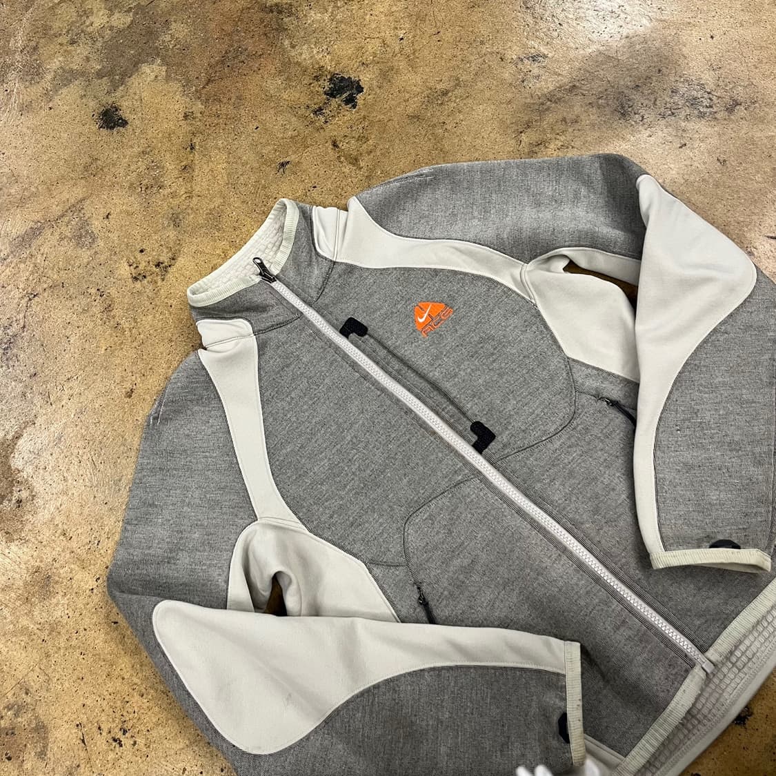 [정품/S] 나이키 ACG 그레이 화이트 플리스 자켓 b18 상품이미지1