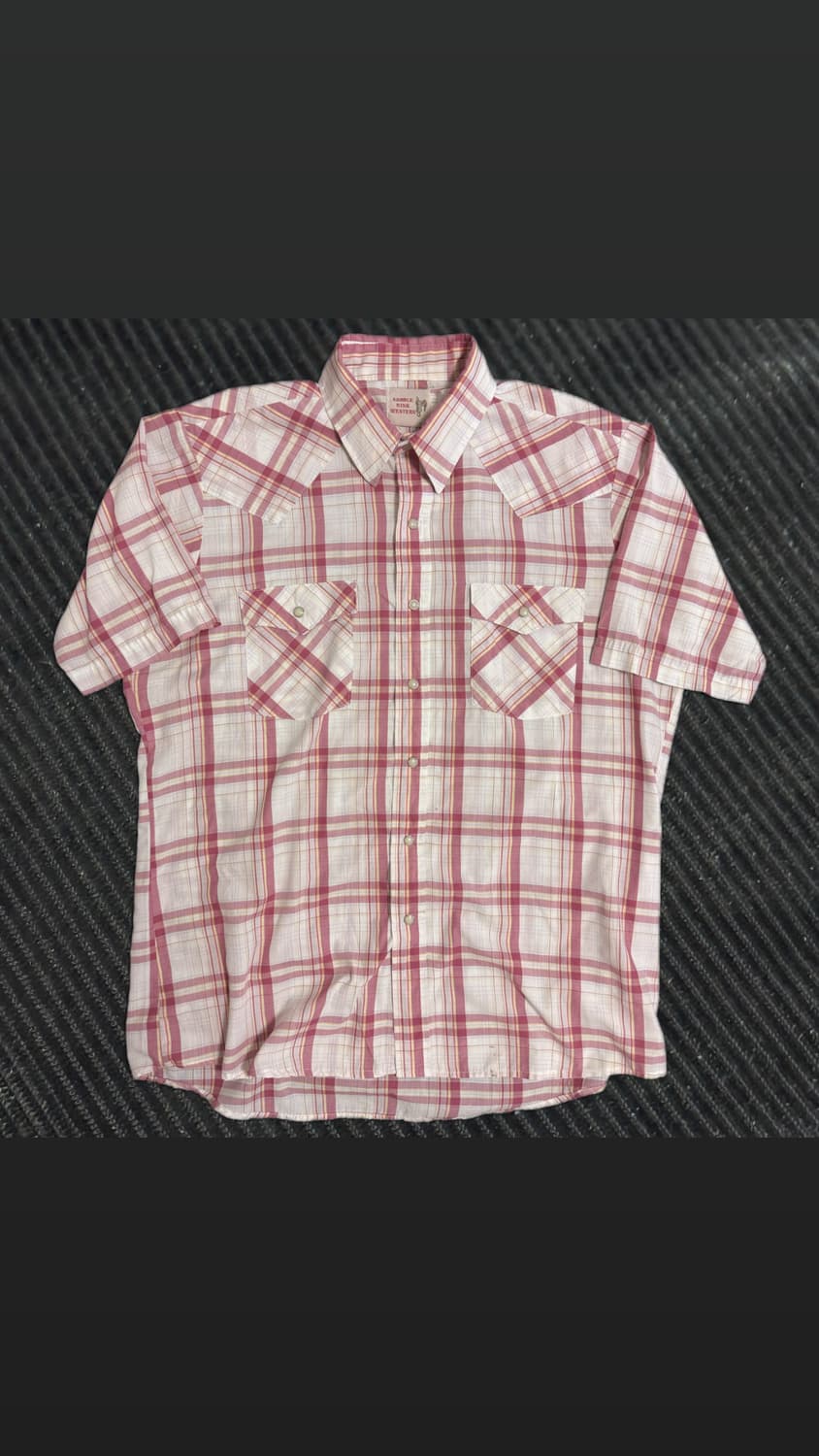 새들킹 웨스턴 체크셔츠 상품이미지2