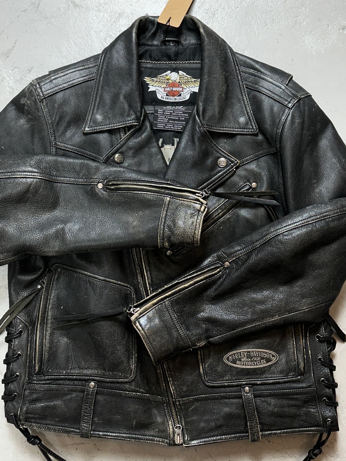 00's 할리데이비슨 레더 라이더 자켓 빈티지 레더자켓 상품이미지8