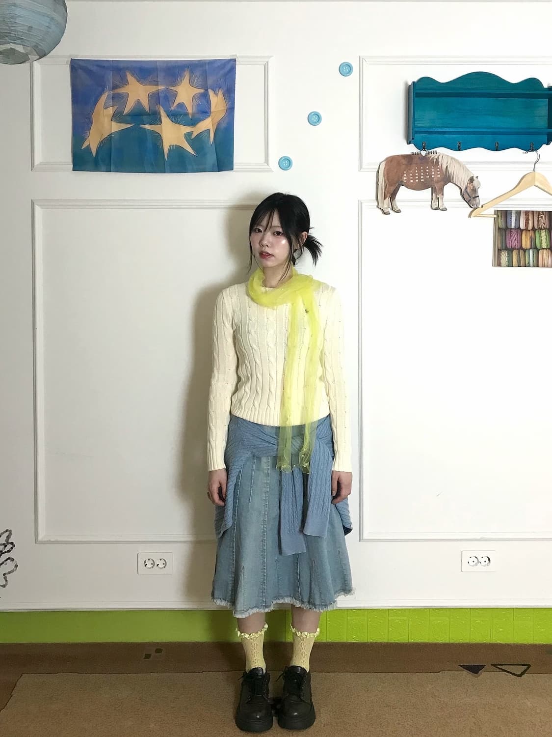 하늘색과 노란색에 산-뜻함에 스며들어 보아요:)🐥🩵 상품이미지5