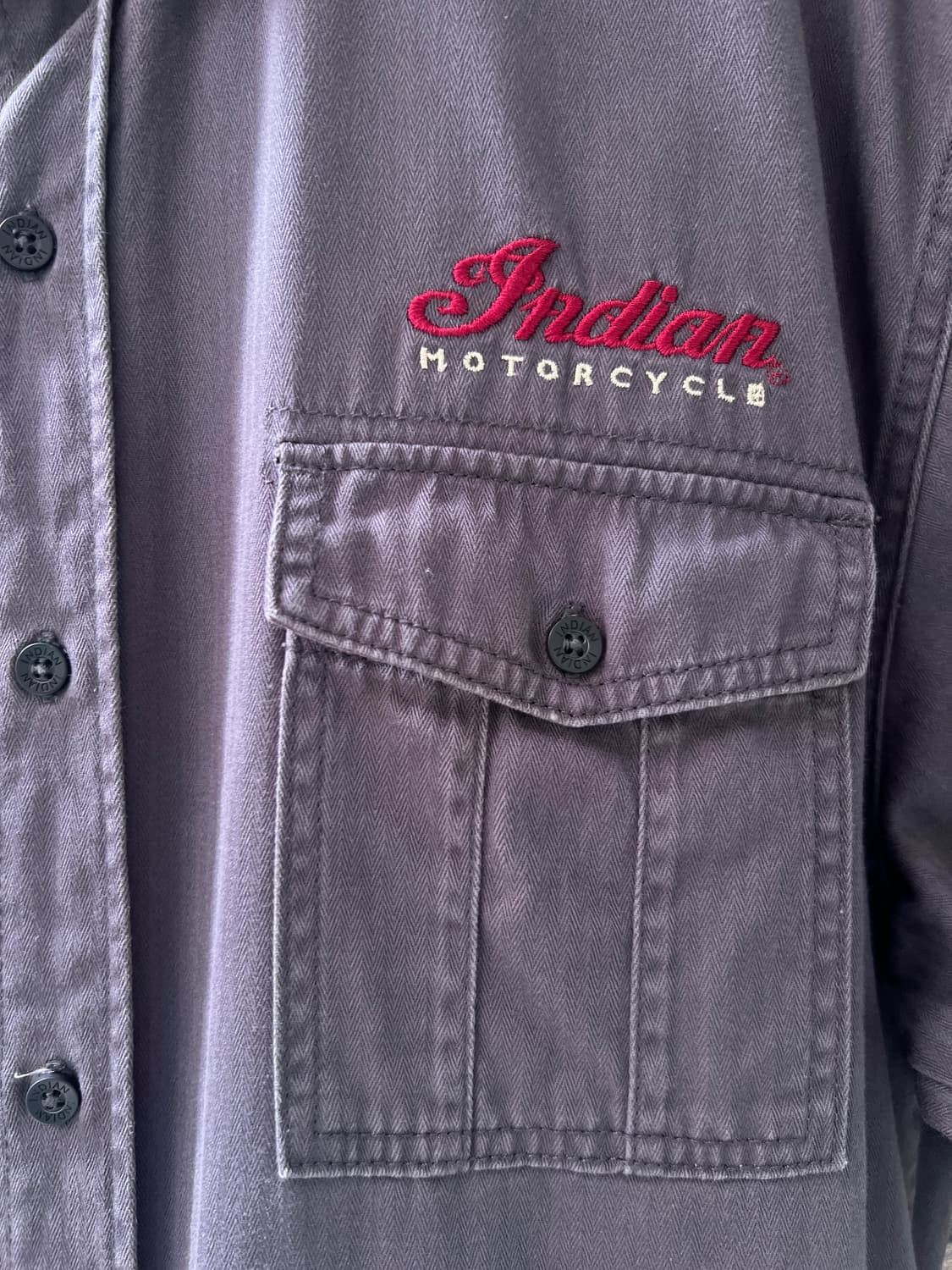 [L]Indian Motorcycle 인디안 모터사이클 스펠아웃 워크셔츠 상품이미지4
