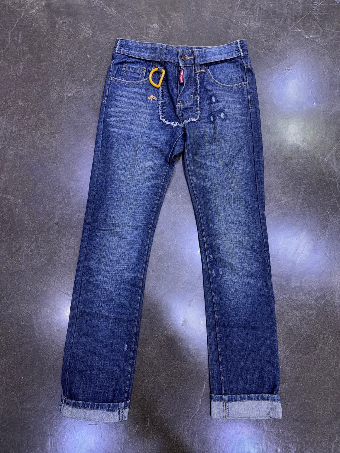 디스퀘어드2 D링 슬림 스트레이트핏 빈티지 워싱 커스텀 46 상품이미지1