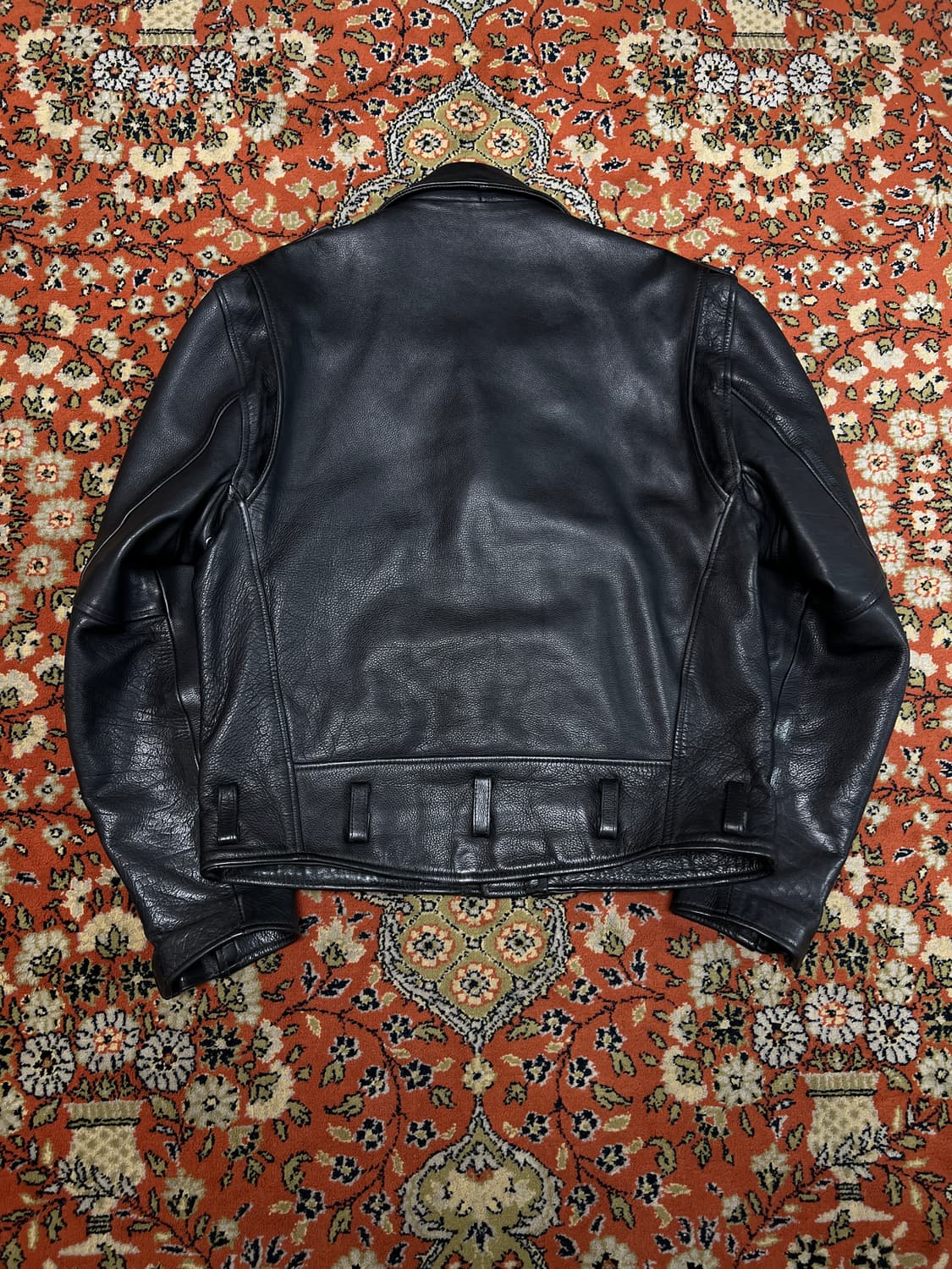 [XL] 윌슨레더 소가죽 더블 라이더 가죽자켓 상품이미지3