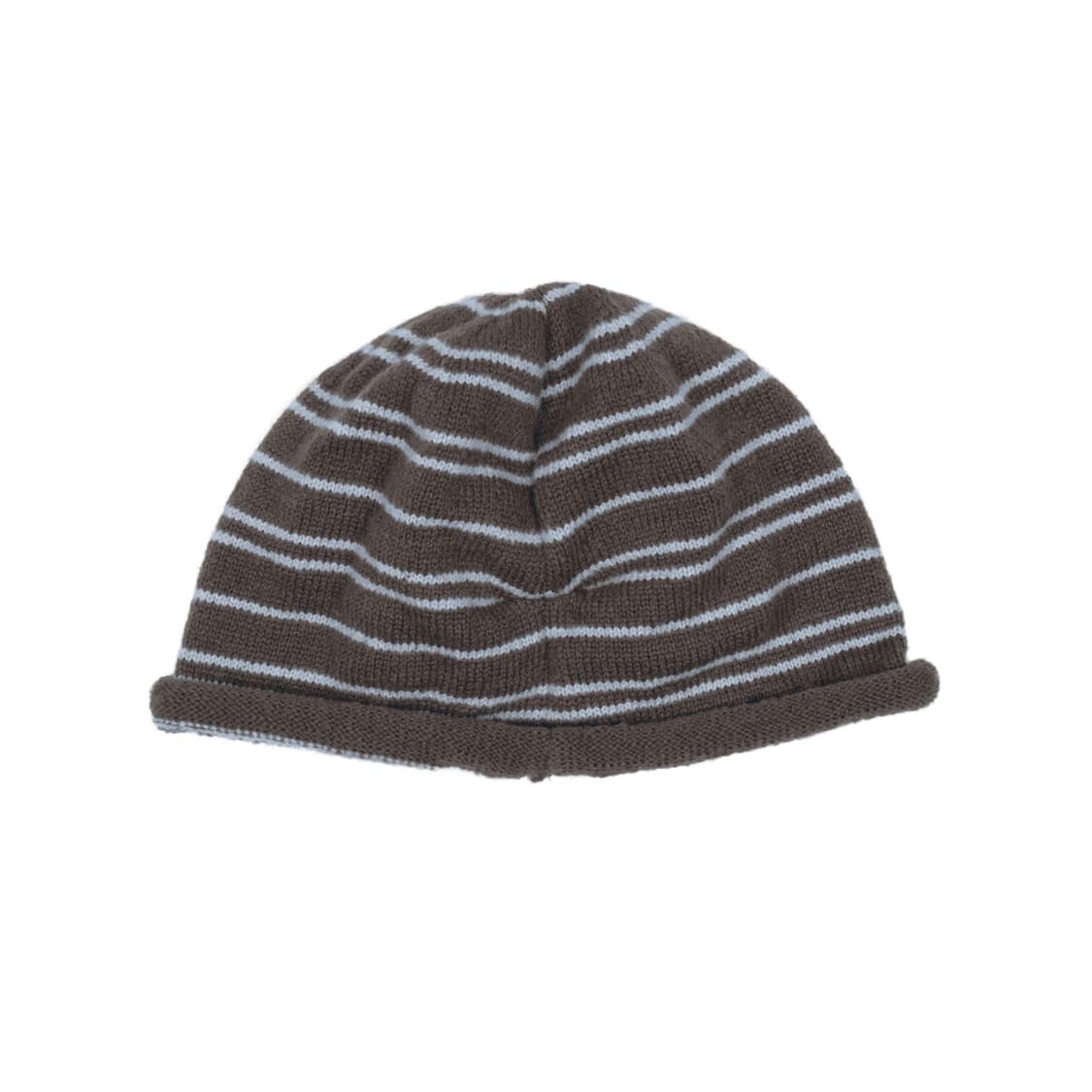 TCM stripe bottle beanie (brown/blue) 상품이미지2